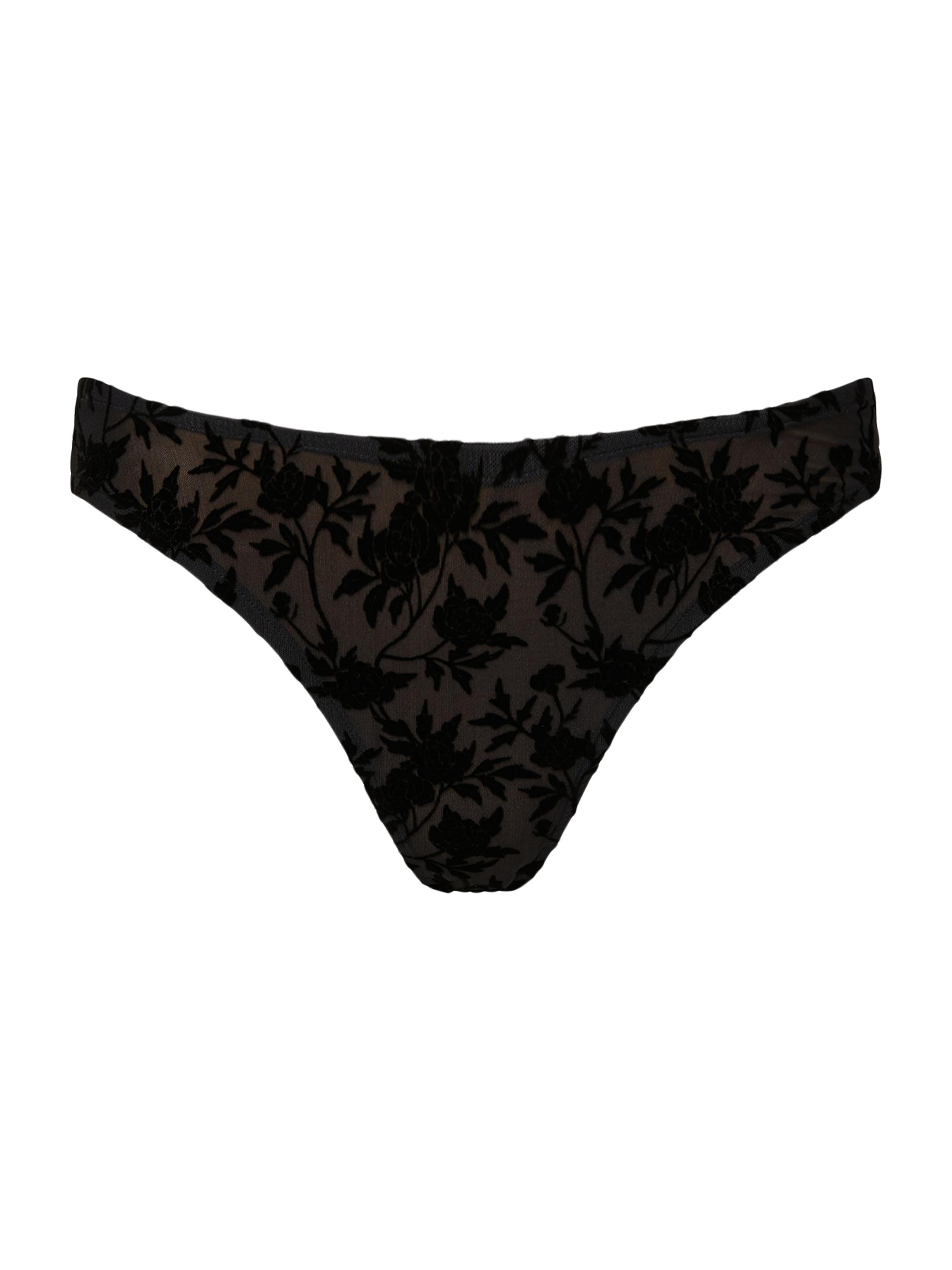 WeWoreWhat Women's Floral Bikini Bottom - Black