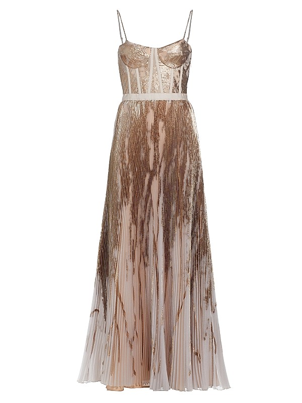 Brielle Metallic Low Back Dress Brielle Metallic Low Back Dress