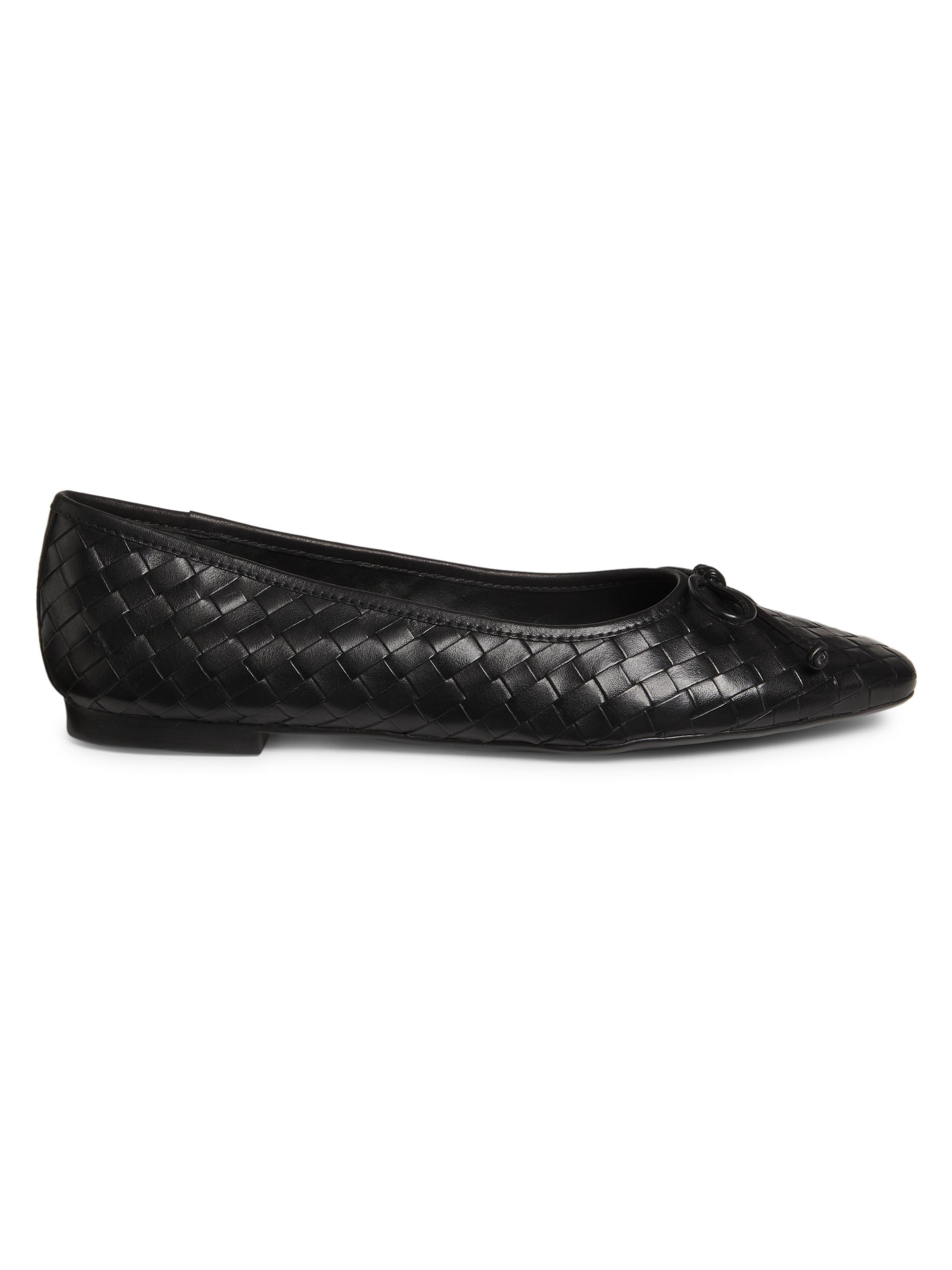 Schutz Arissa Woven Leather Flats Saks Fifth Avenue