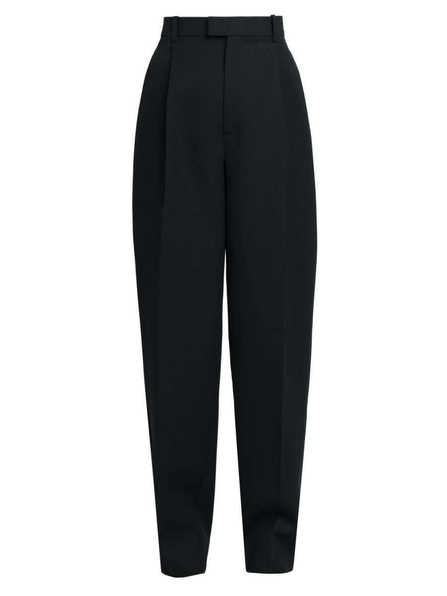 パンツ BOTTEGA VENETA Woman Pants Black 743608V3PH0 1000 $690 Bottega Veneta Women's Wool Pants with Fasteners Black