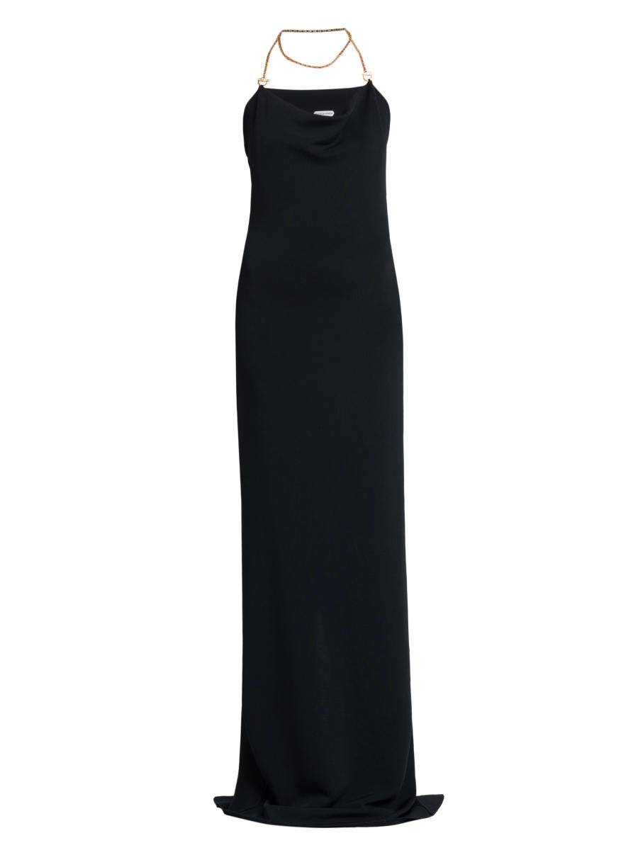 VIP【送料無料関税込】Bottega Veneta V-neck Sleeveless Dress Bottega Veneta Chain-Link Halter Gown | Saks Fifth Avenue