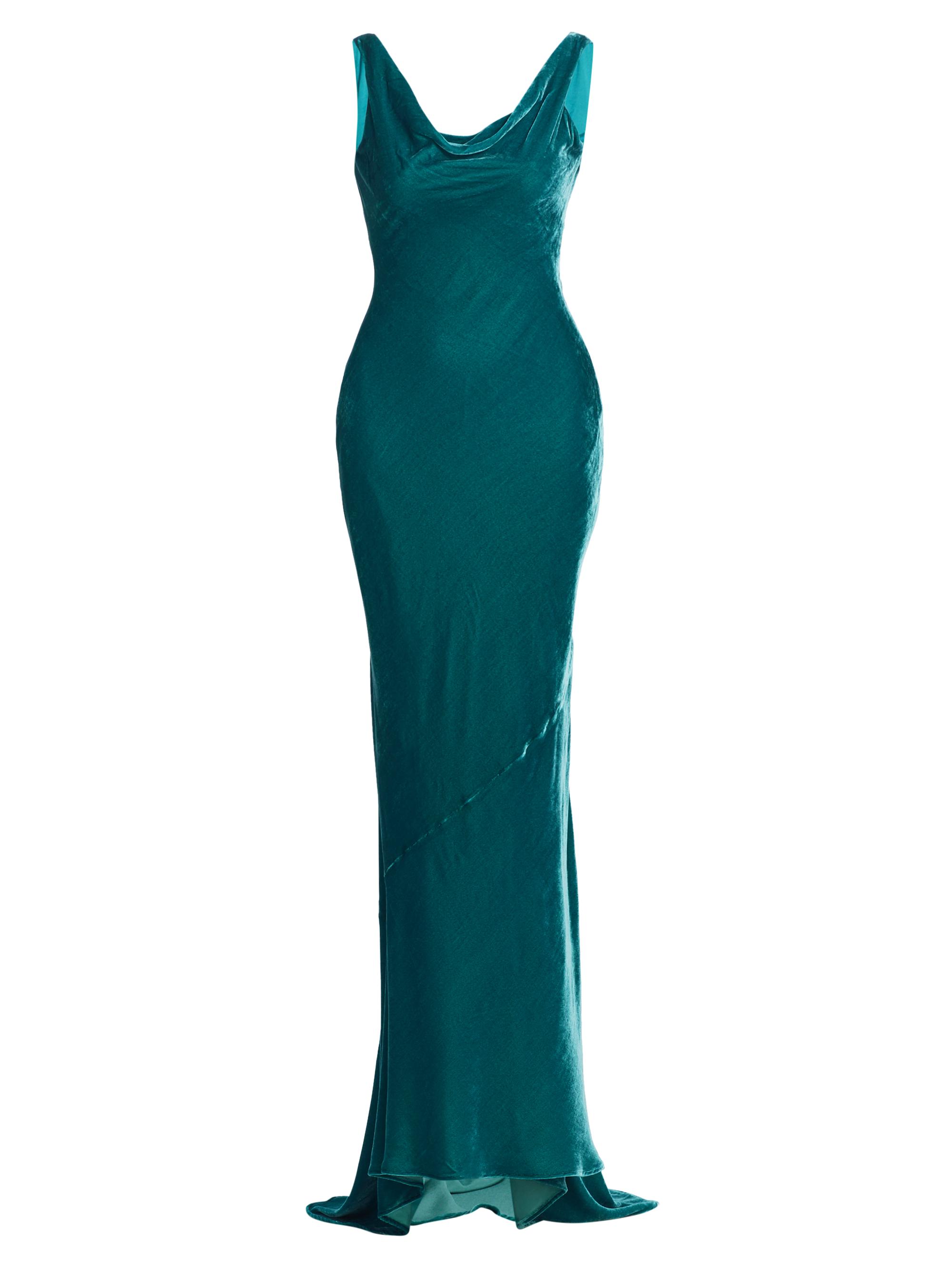Saloni Asher Draped Velvet Gown Saks Fifth Avenue