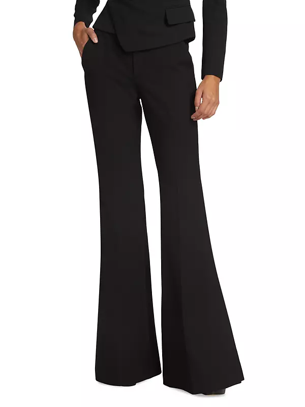 Shop A.L.C. Anders Crepe Flared Pants | Saks Fifth Avenue