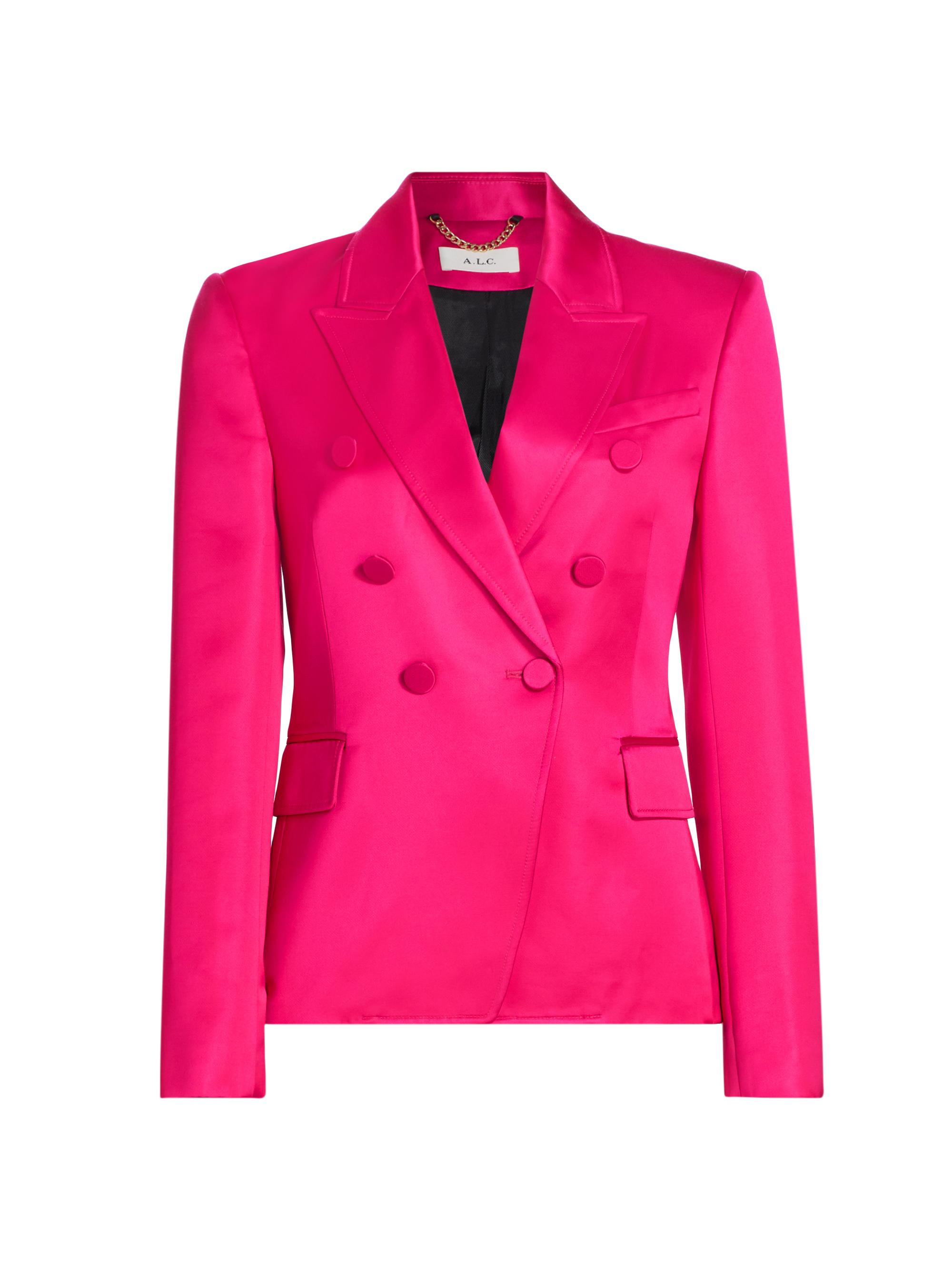 A.L.C. Women's Chelsea Double-Breasted Blazer - Disco Pink