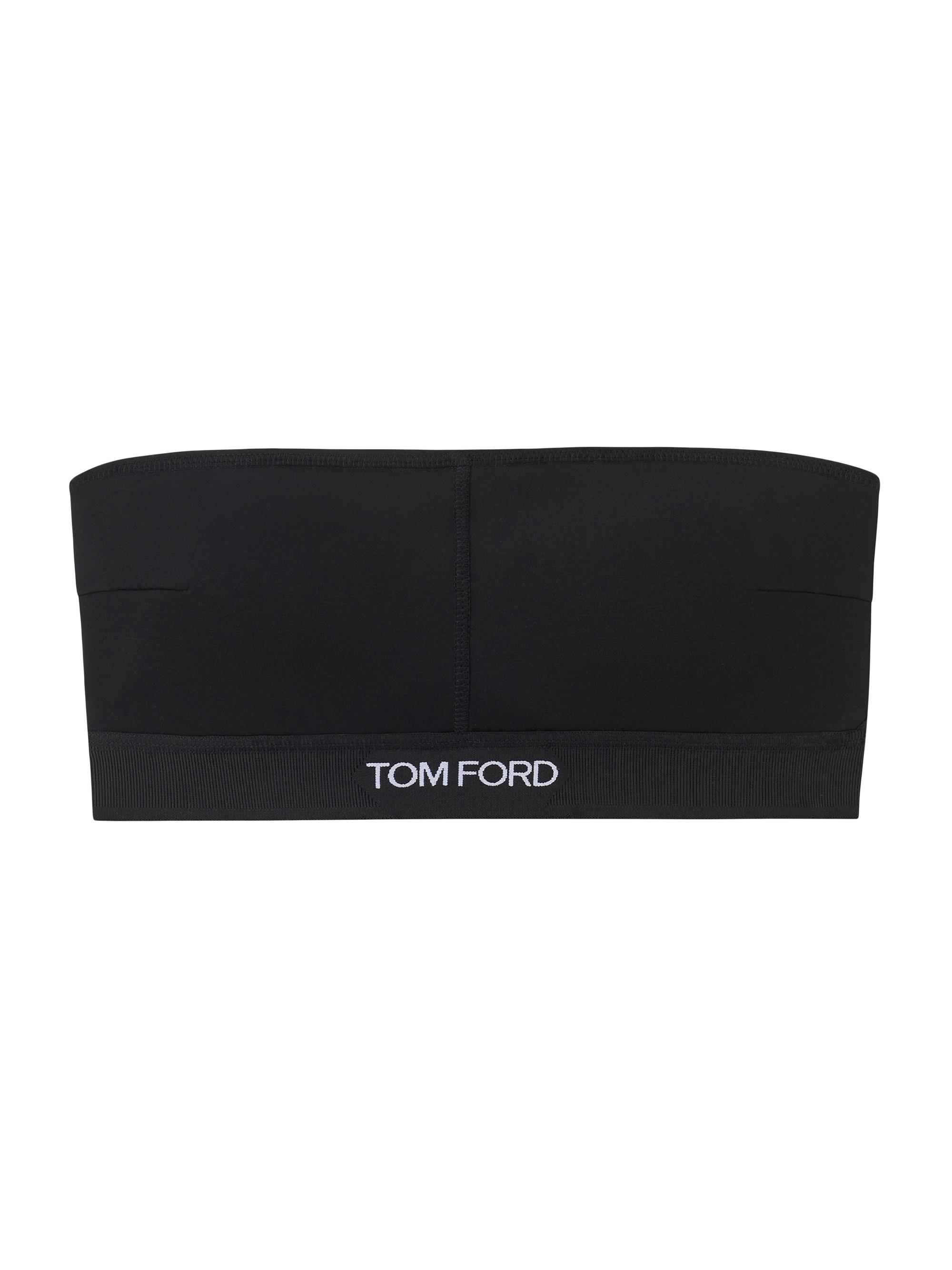TOM FORD Women's Signature Bandeau Logo Top - Black