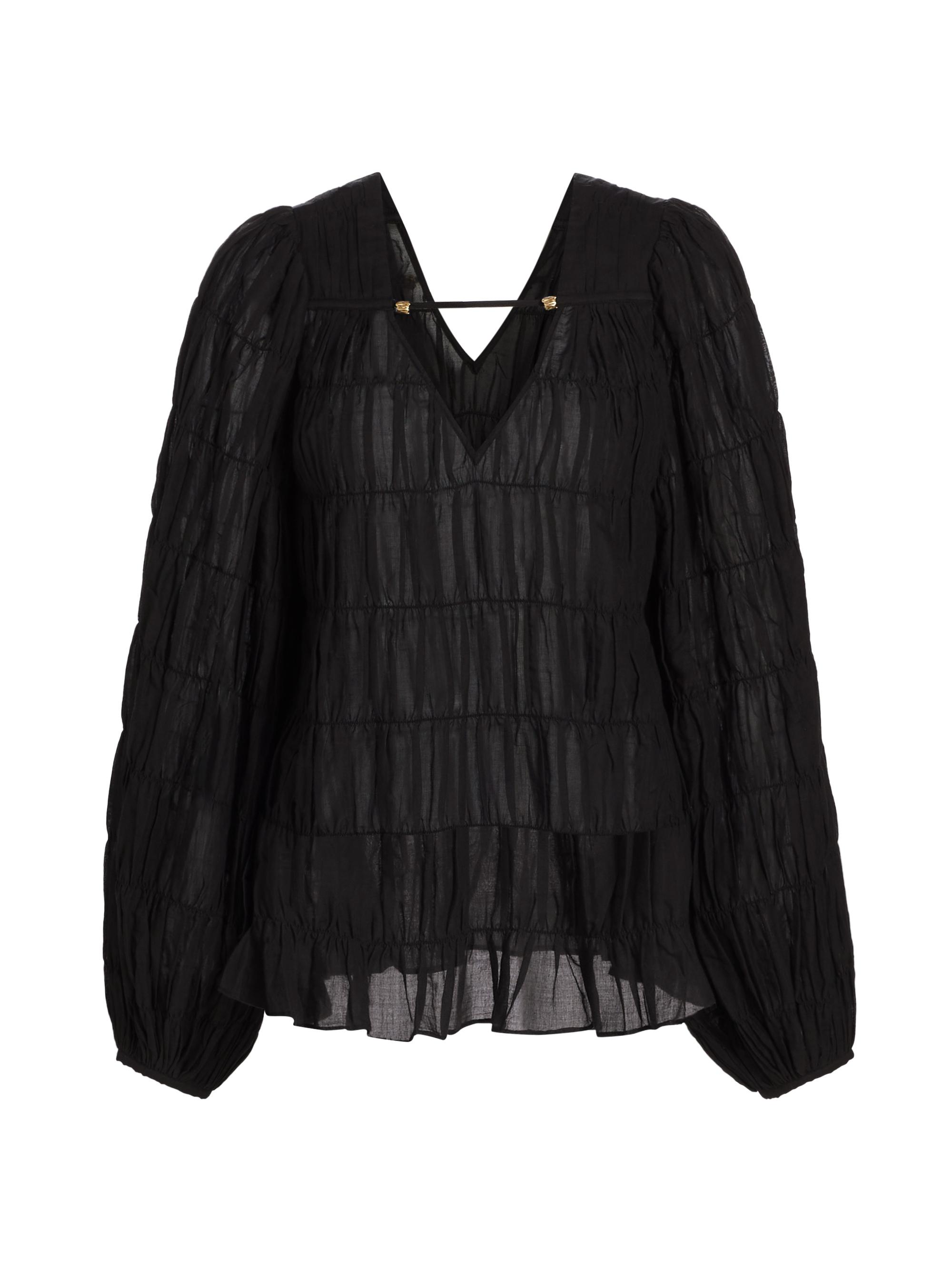 Aje Women's Evelina Ruched Blouse - Black
