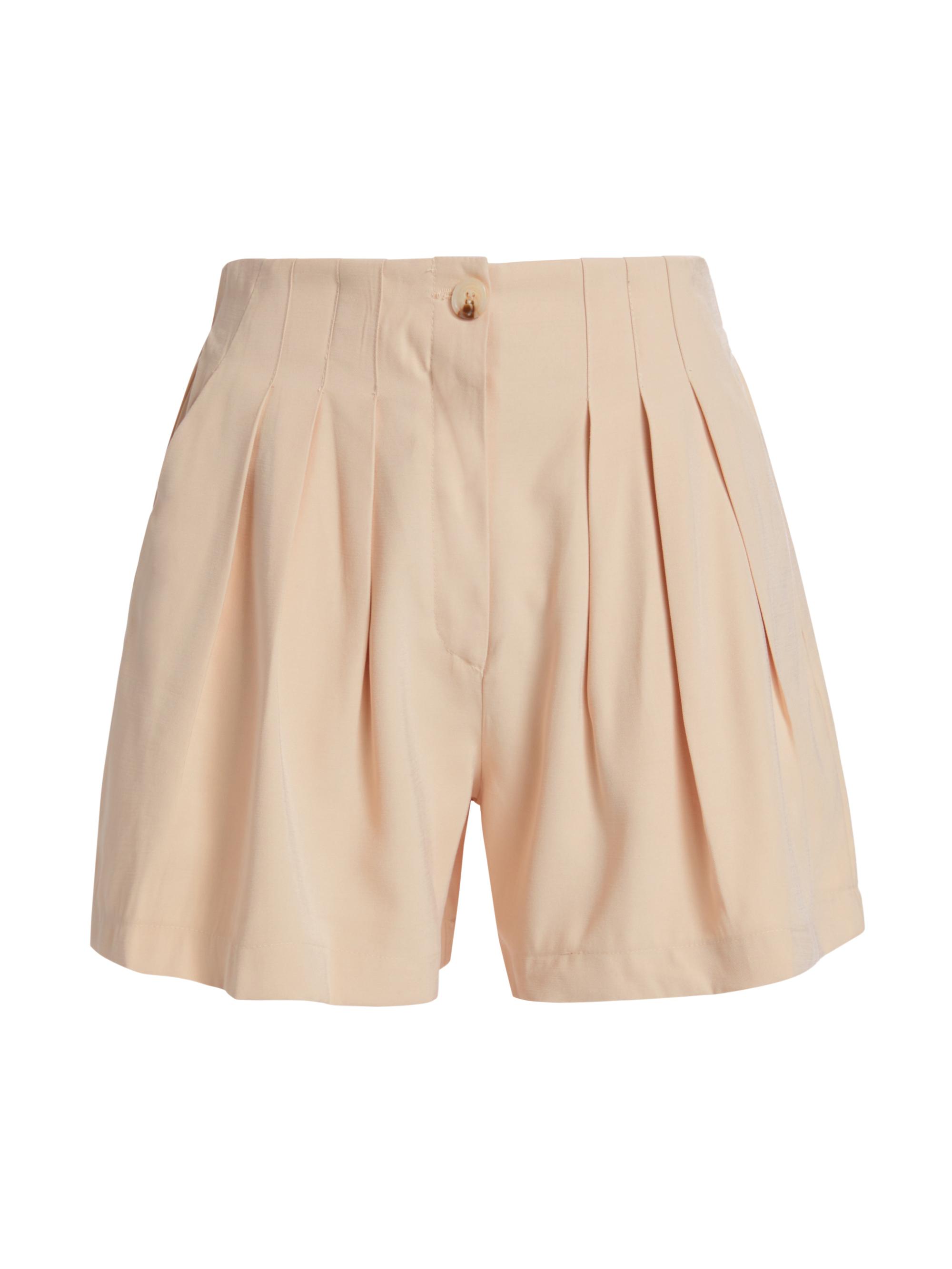 Sabina Musáyev Women's Ofer Pleated Shorts - Natural