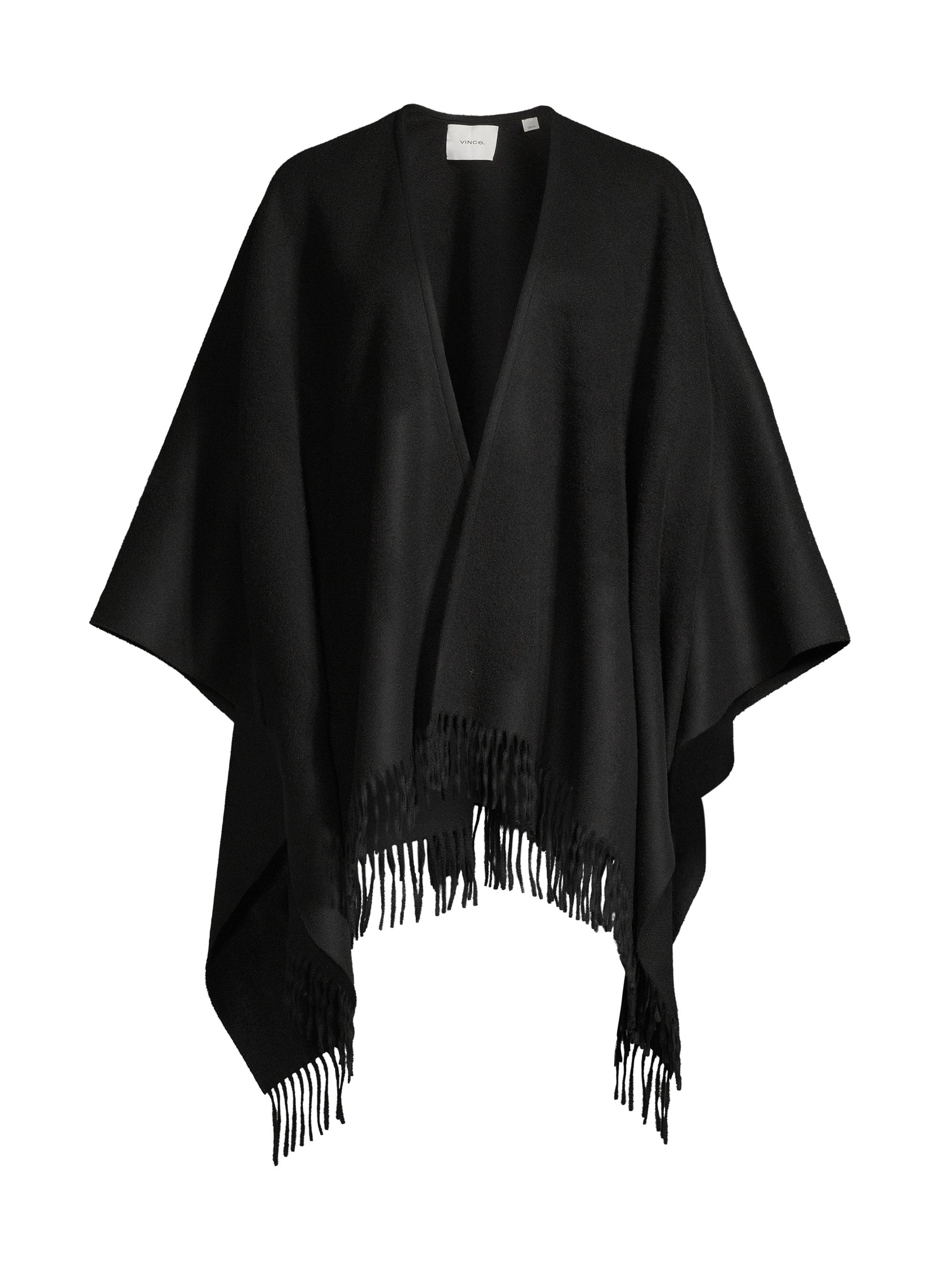 Vince Women's Double-Face Wool-Cashmere Cape - Black
