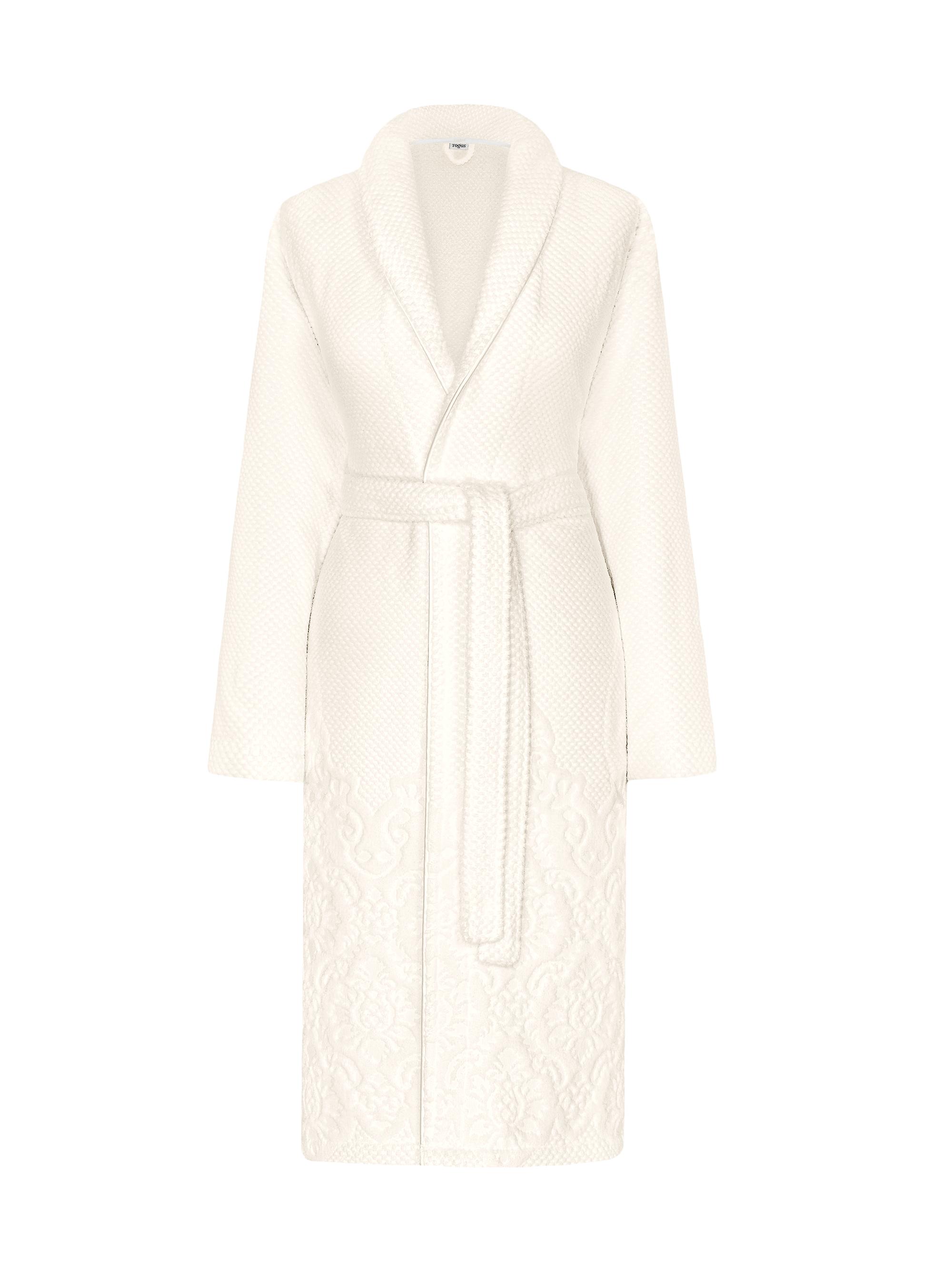 Togas Women's Michelle Cotton Bathrobe - Ecru | Thumbnail 10