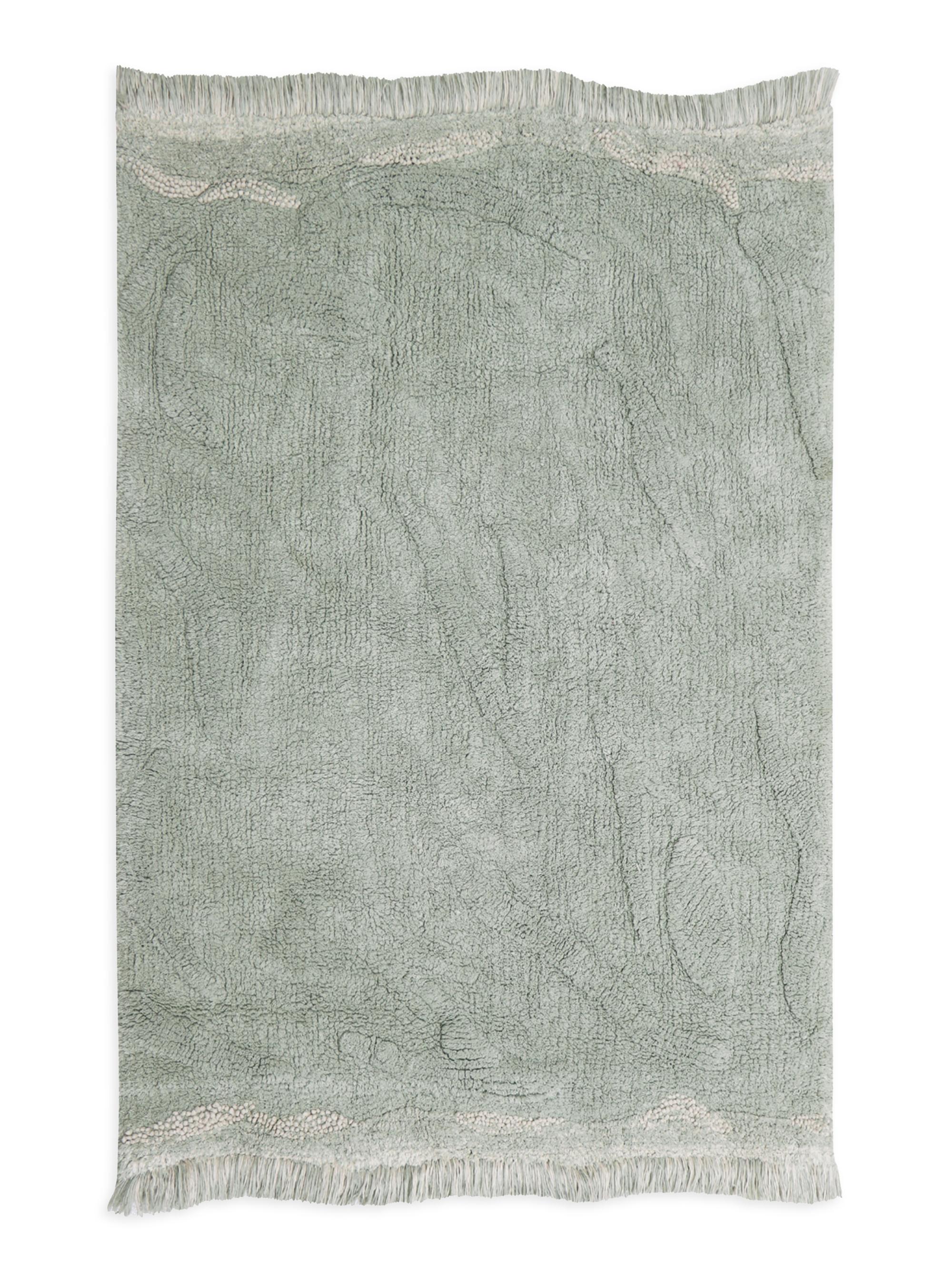 Lorena Canals Washable Play Rug Waves - Natural Blue Green Toffee