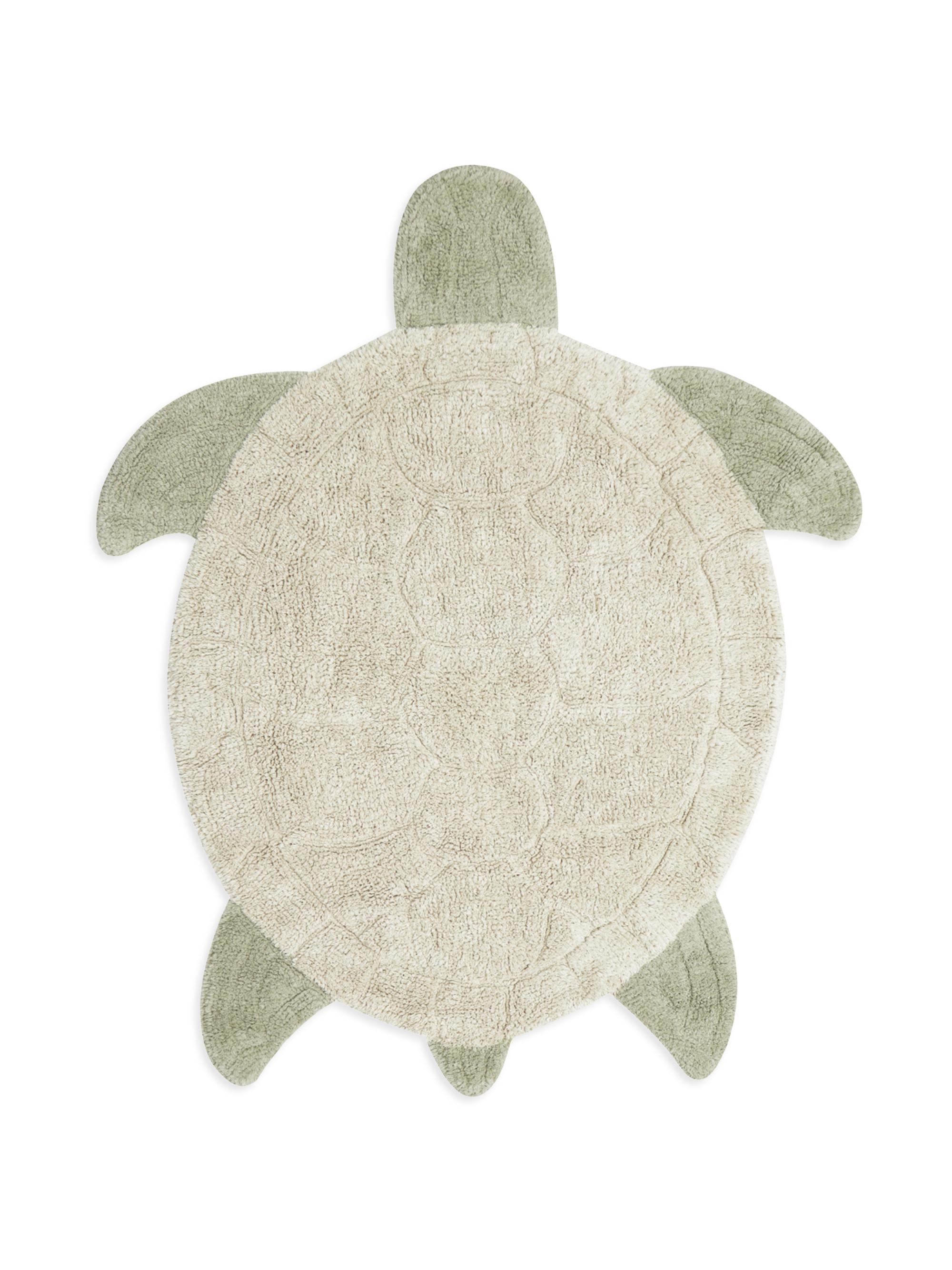 Lorena Canals Washable Rug Sea Turtle - Natural And Olive