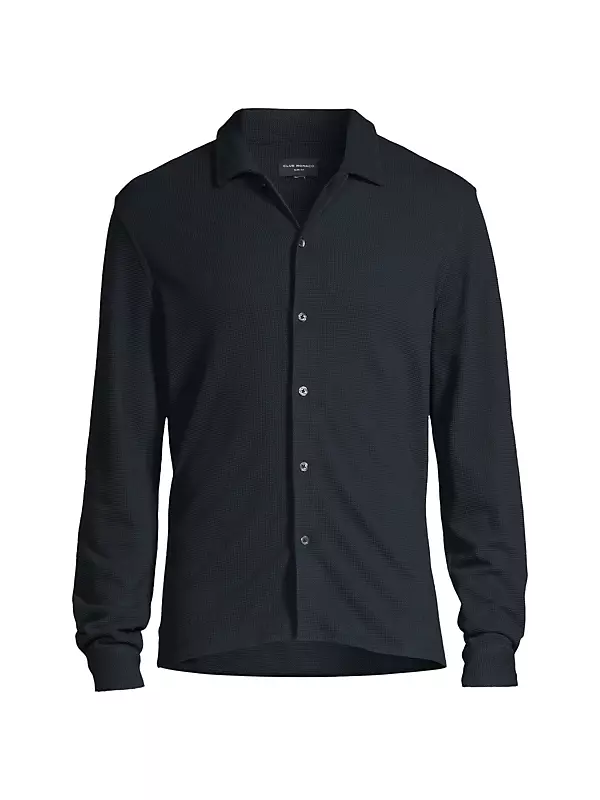 Maden Casual Sweatshirt Waffle High Collar Warm Inner Wear Long Sleeve  T-shirt Bottoming Shirt