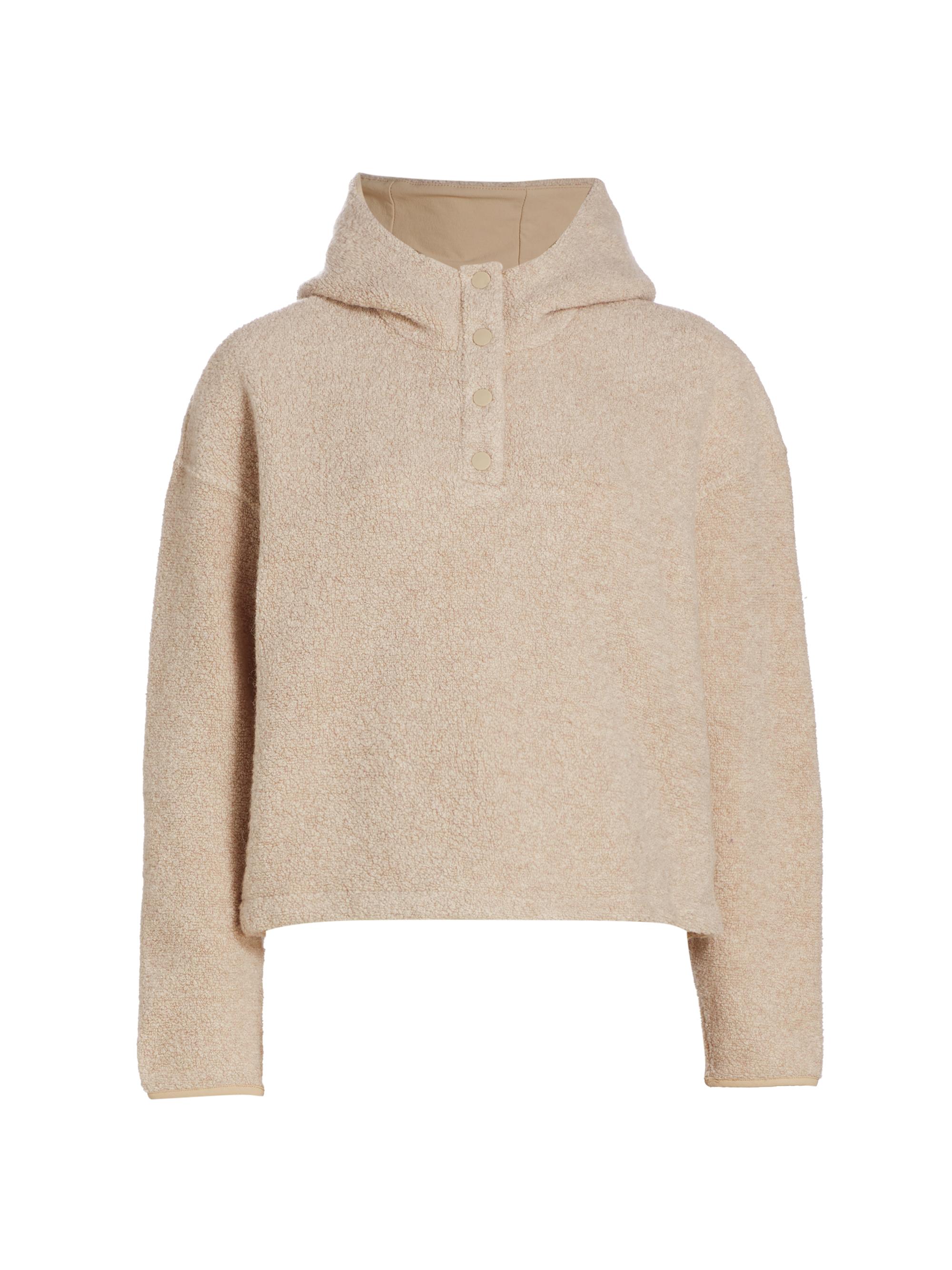 Outdoor Voices Women's Cropped Hooded Fleece Jacket - Oatmeal