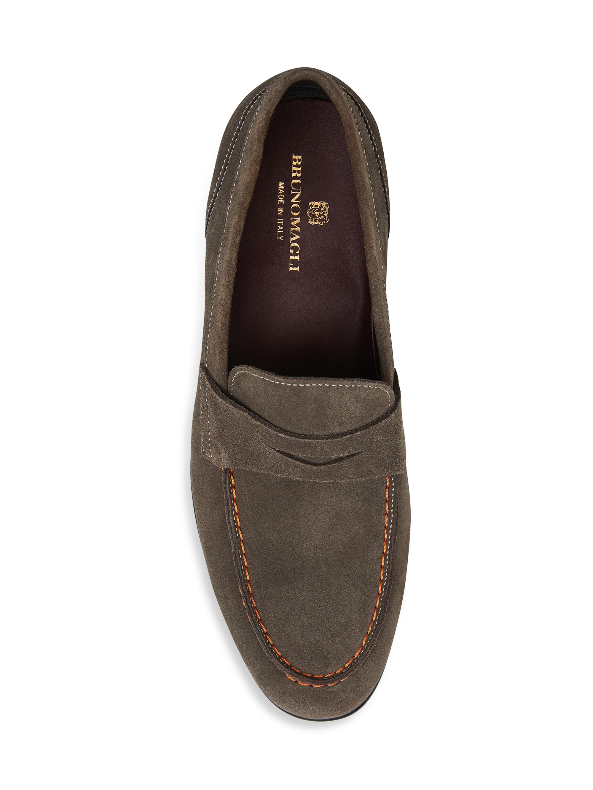 Bruno Magli Silas Suede Penny Loafers | Saks Fifth Avenue display picture 1