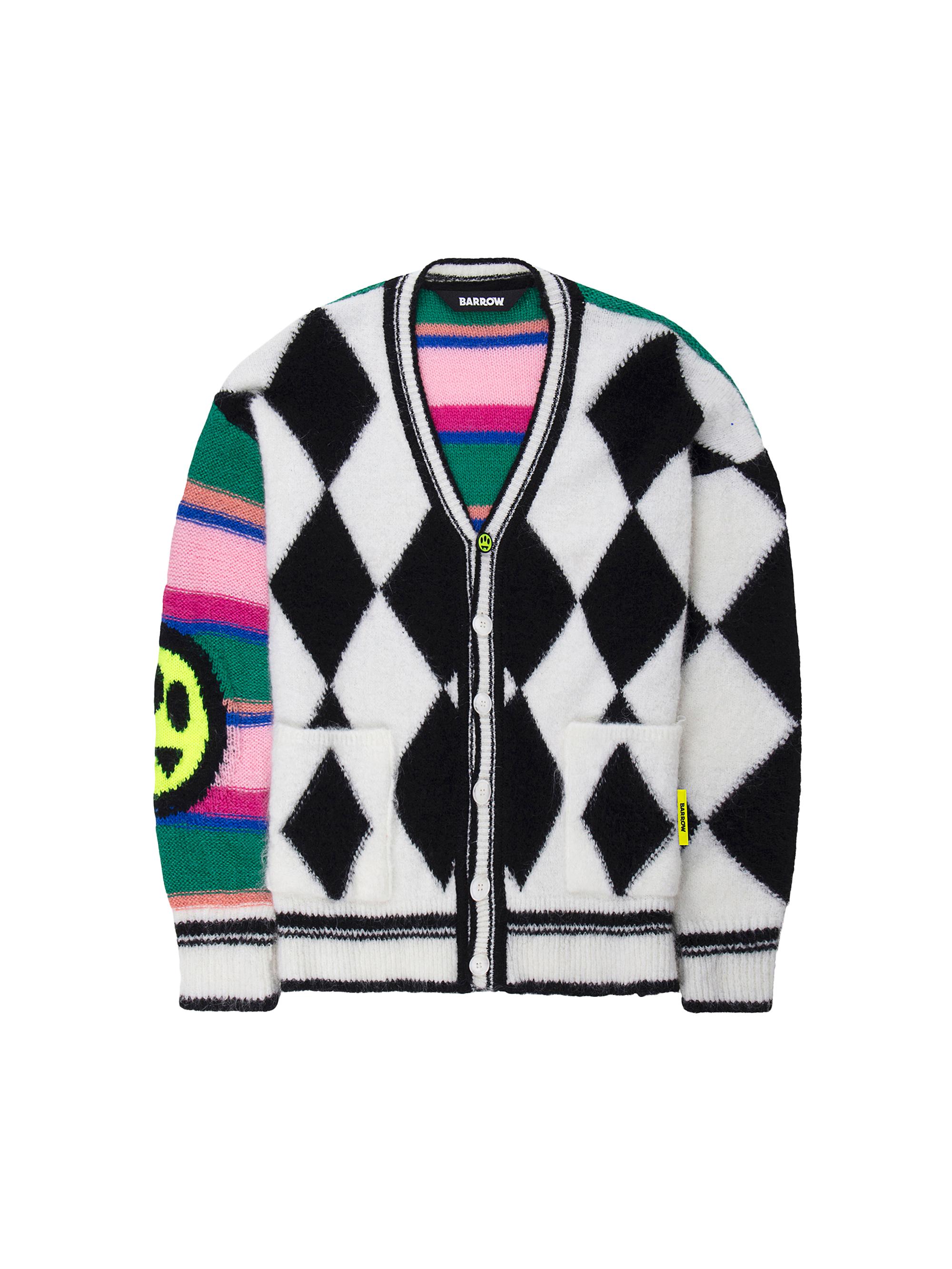 Barrow Graphic Striped Intarsia Cardigan | Saks Fifth Avenue