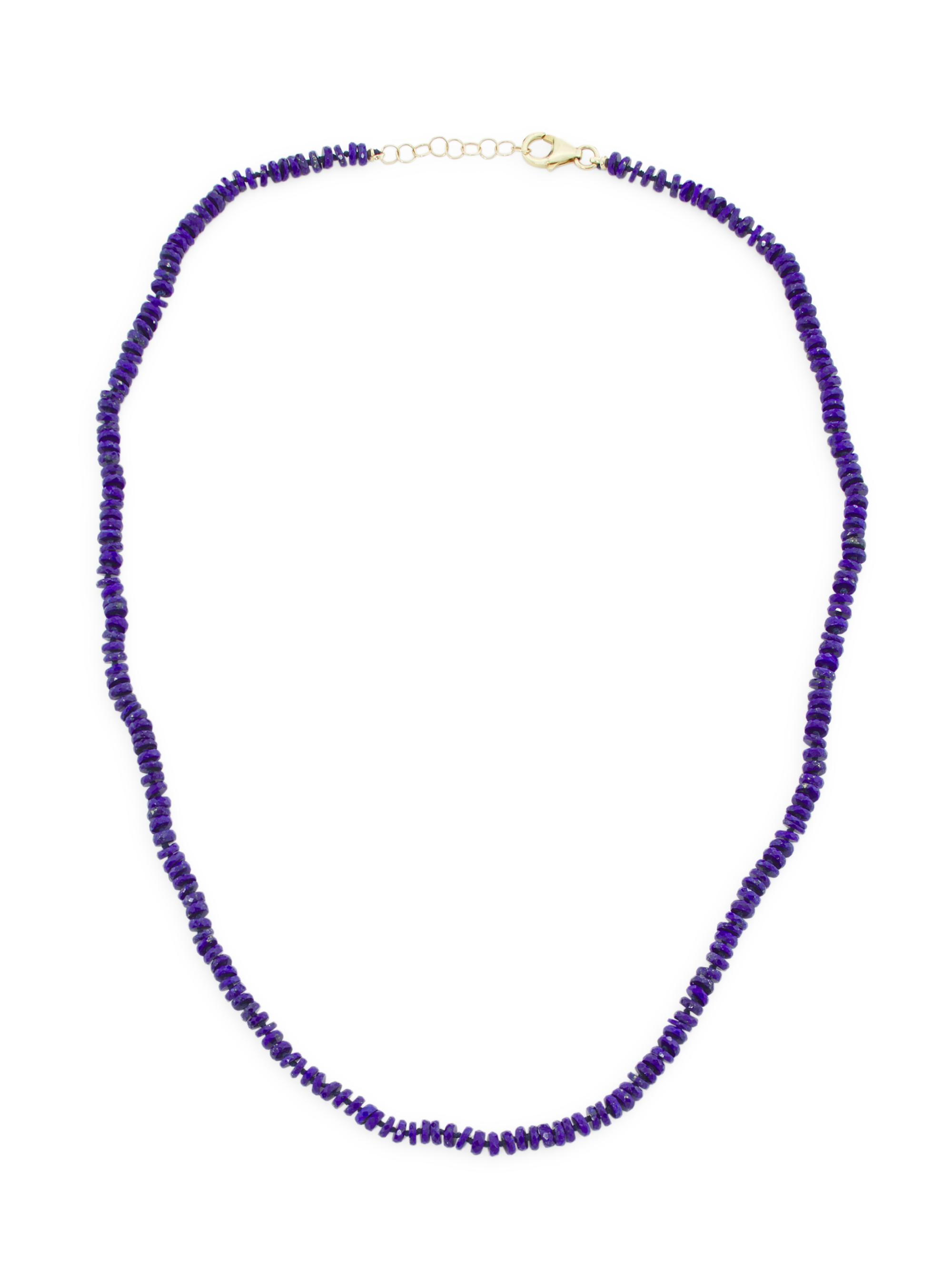 Andrea Fohrman Women's 14K Yellow Gold & Lapis Lazuli Tire Beaded Necklace - Yellow Gold
