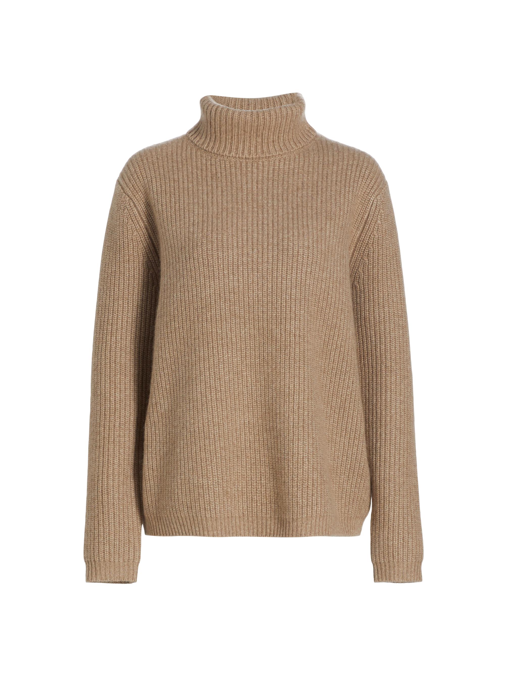 Jenni Kayne Women's Cashmere Turtleneck Sweater - Undyed Stone