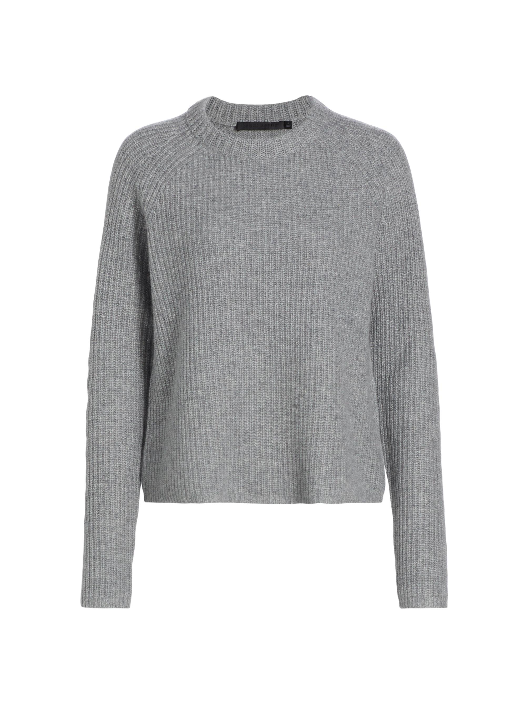 Jenni Kayne Women's Cashmere Fisherman Sweater - Heather Grey