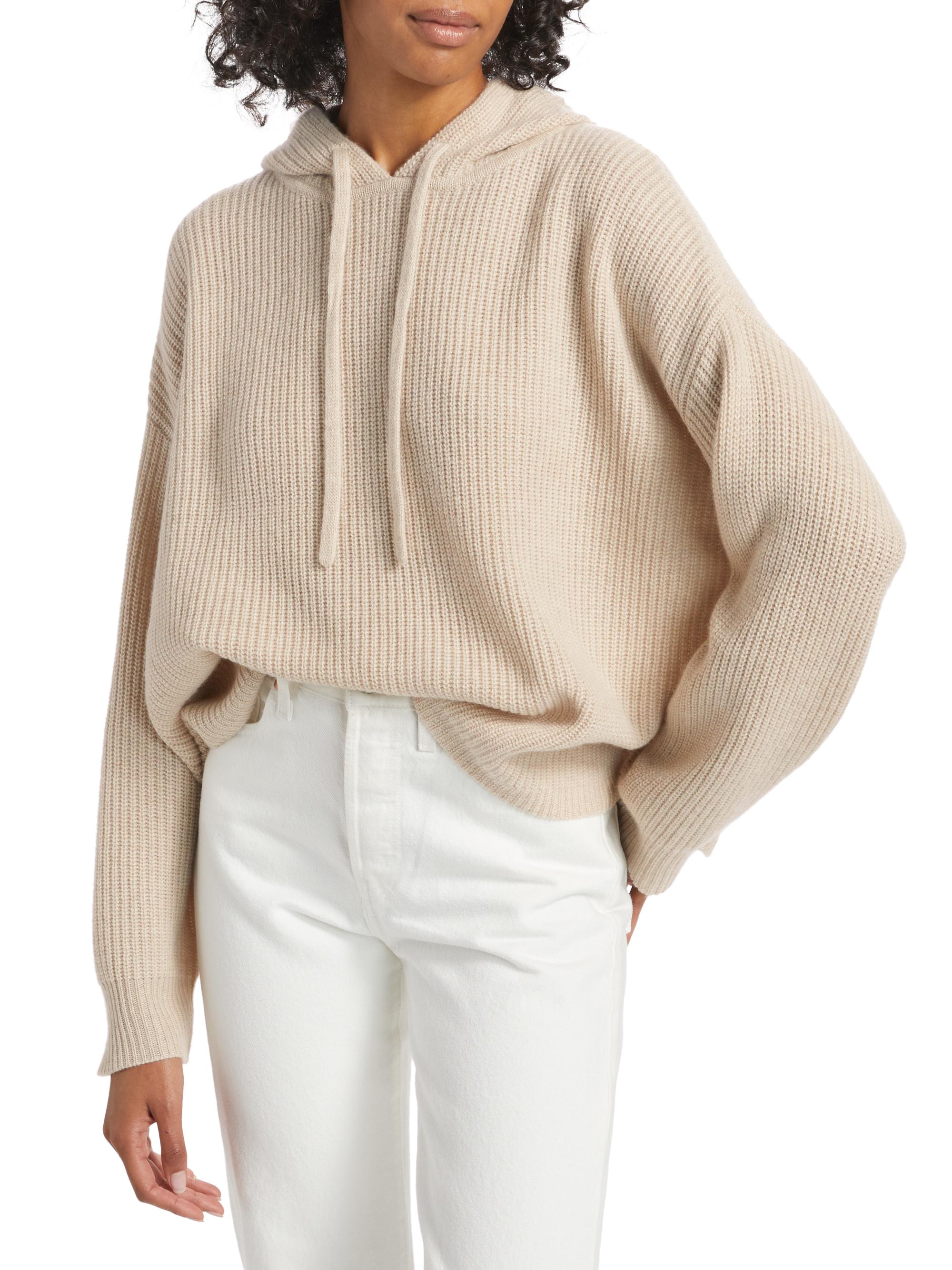 Jenni Kayne Ribbed Cashmere Fisherman Hoodie | Saks Fifth Avenue