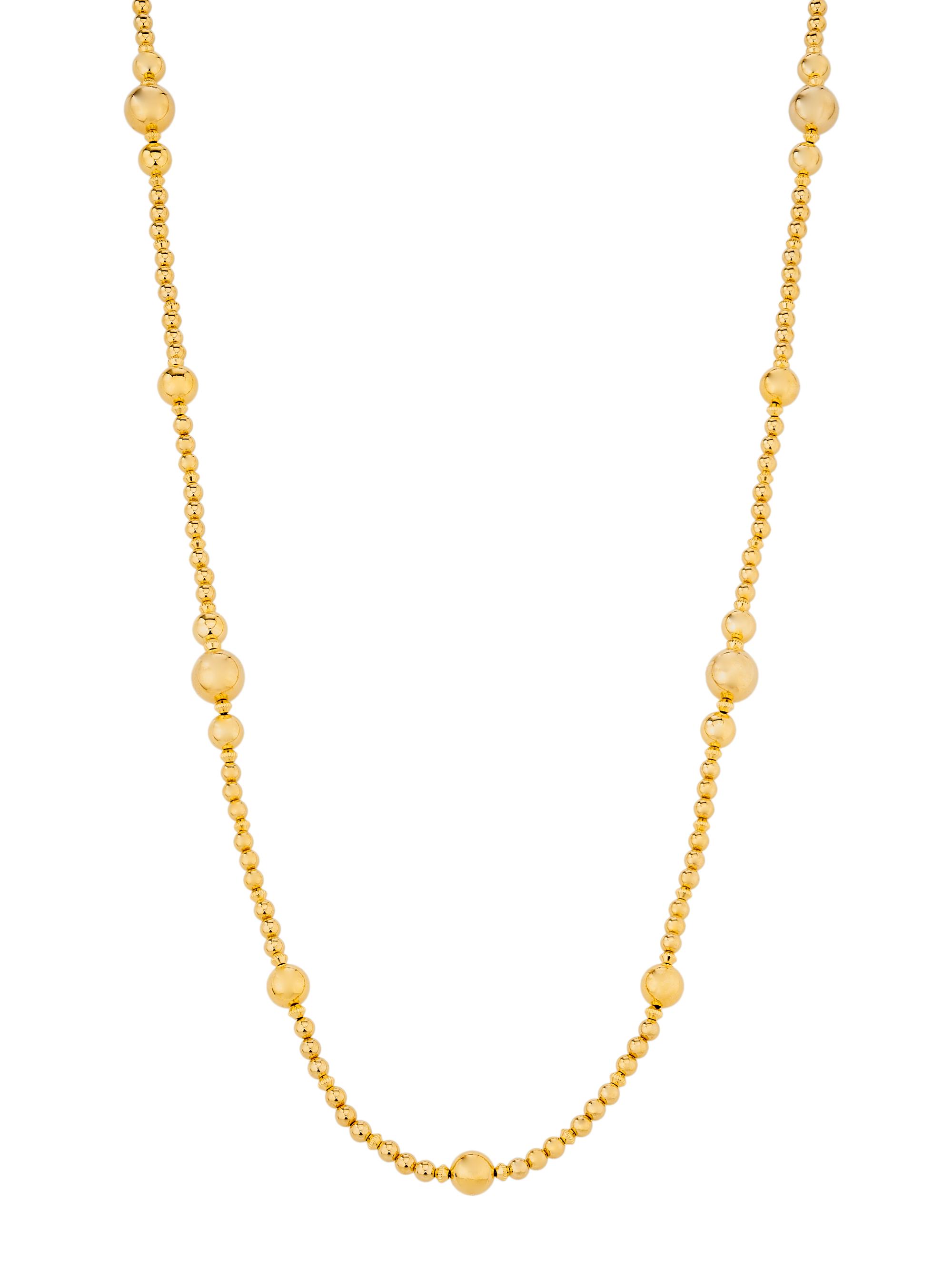 Ben Amun Women's 9th And 38th Carnegie 24K Gold-Plated Bead Necklace - Yellow Gold