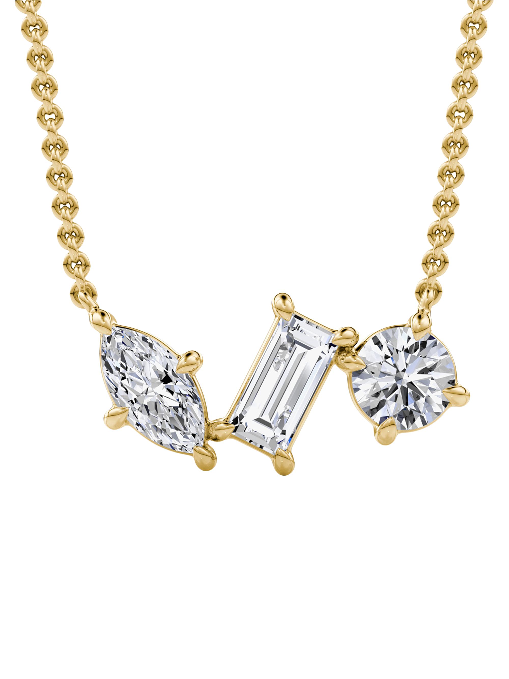 VRAI Women's Constellation Orion 14K Yellow Gold & 0.80 TCW Lab-Grown Diamond Cluster Necklace - Yellow Gold