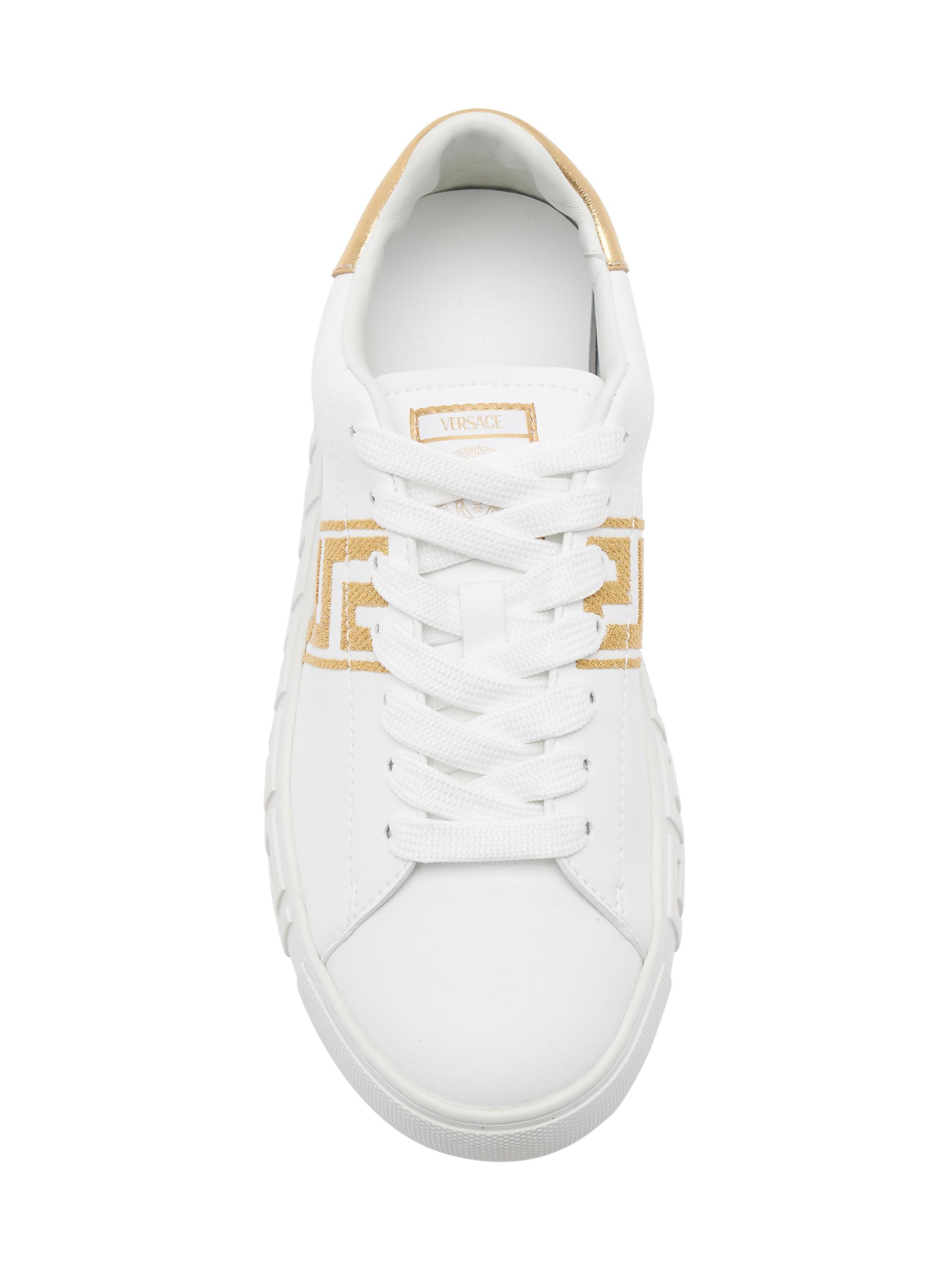 Versace Embroidered Low-Top Sneakers | Saks Fifth Avenue