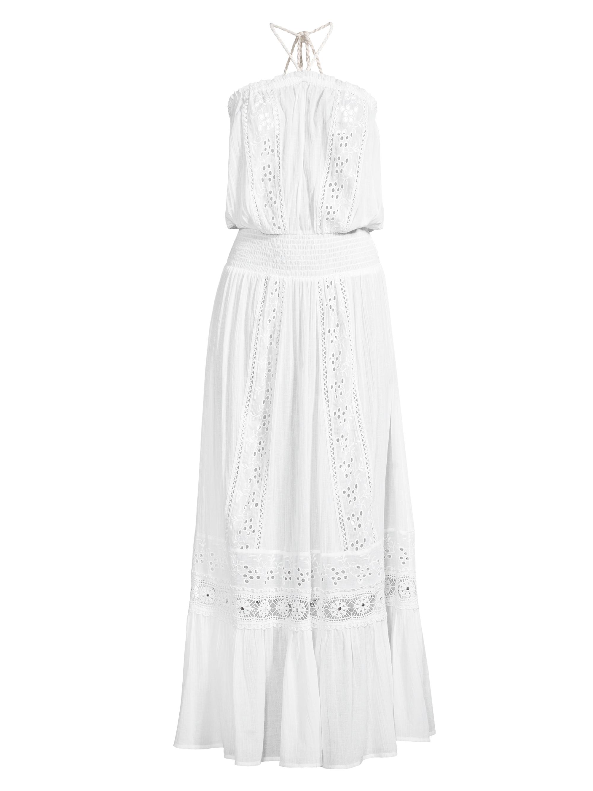 Ramy Brook Women's Elyse Cotton Halter Maxi Dress - White