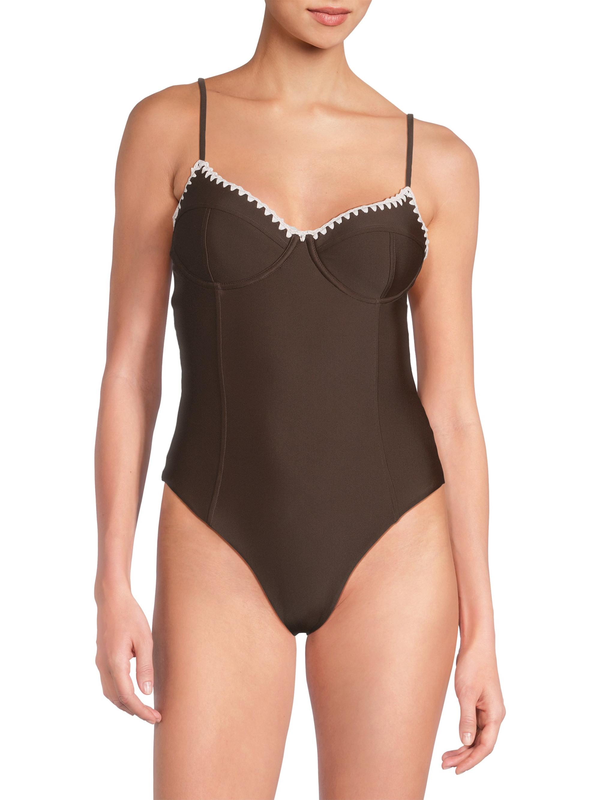 Ramy Brook Addisyn Whipstitch One-Piece Swimsuit | Saks Fifth Avenue