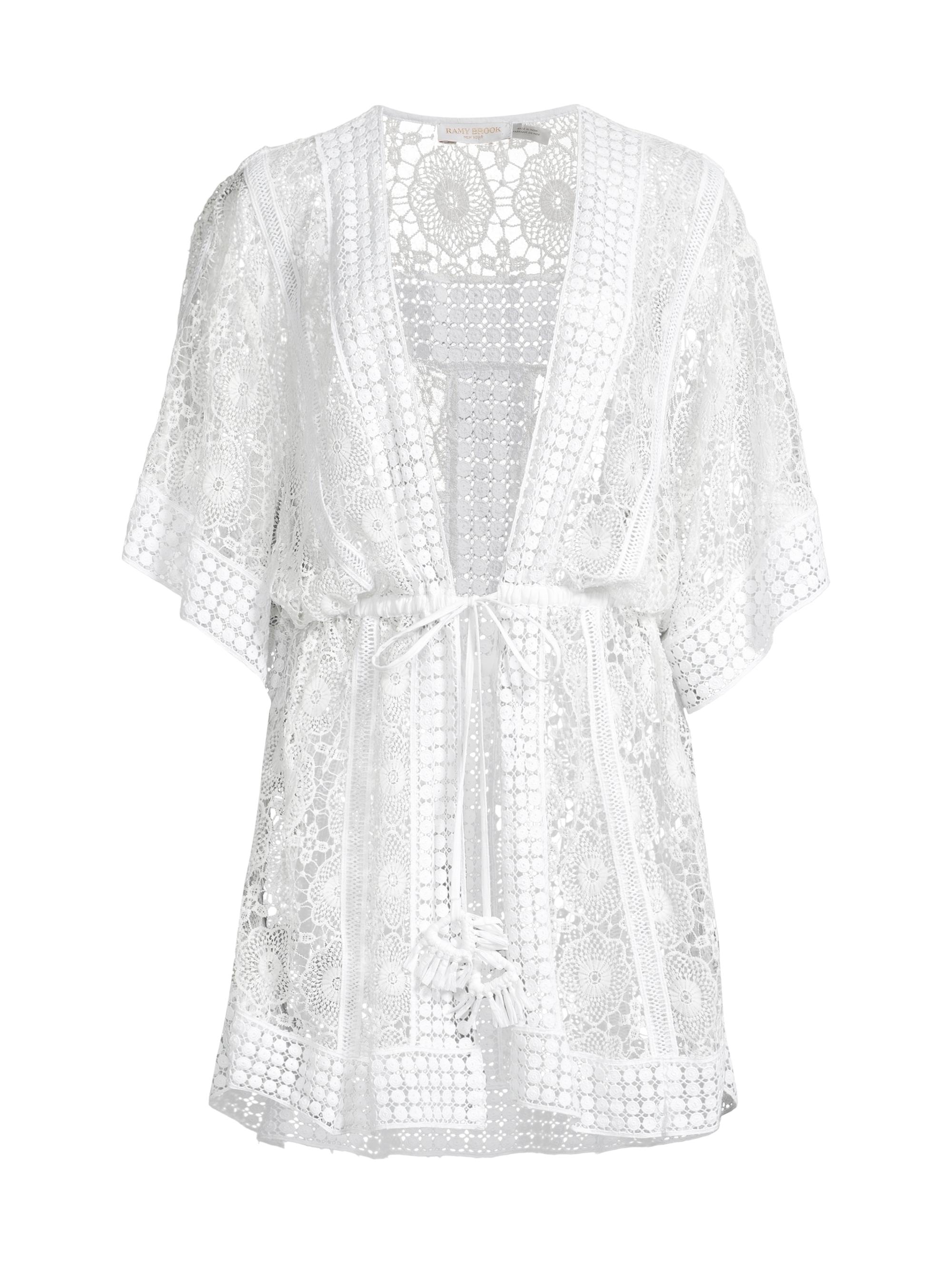 Ramy Brook Women's Robin Lace Cover-Up Minidress - White Lace