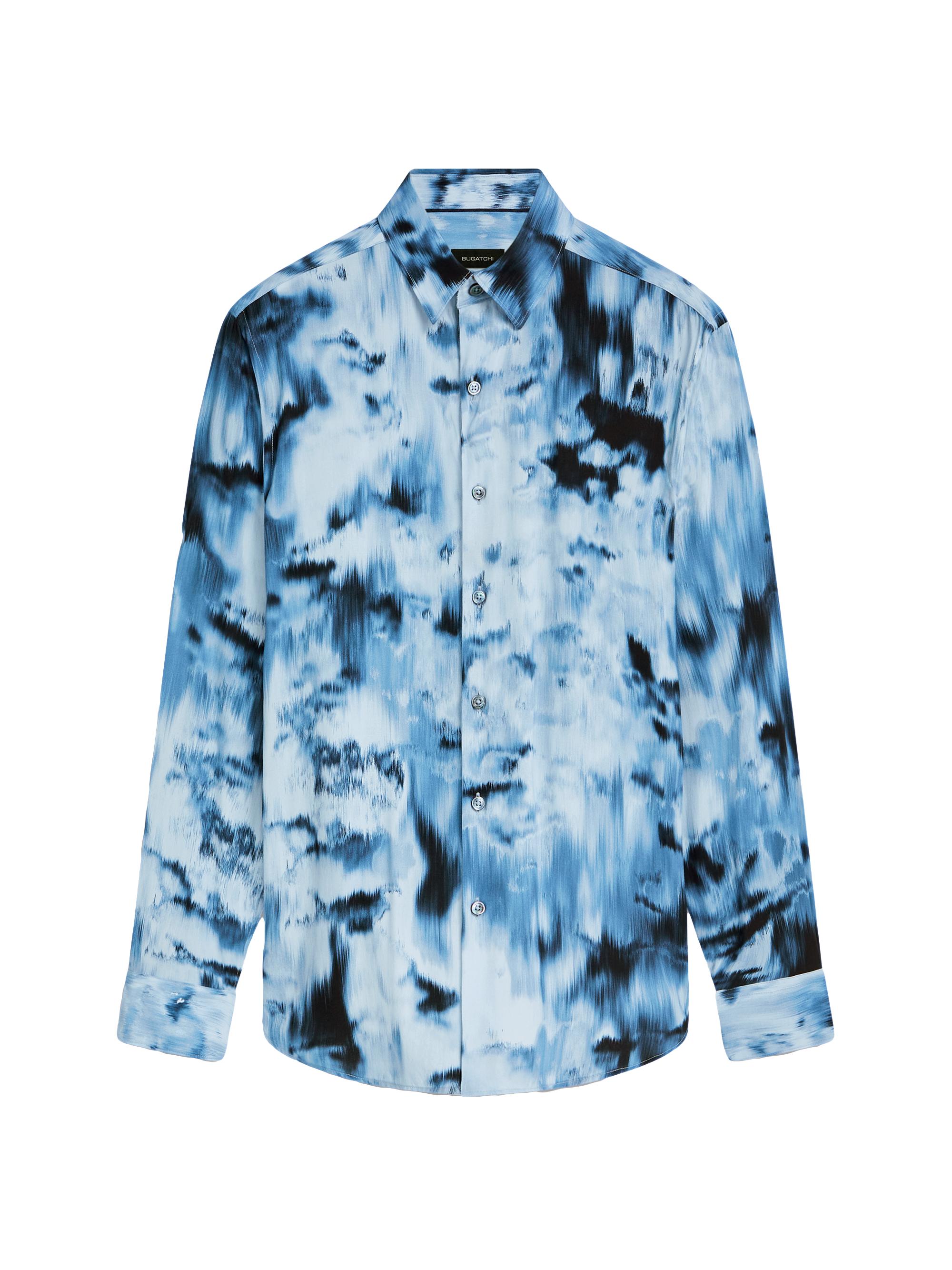 Bugatchi Men's Julian Abstract Button-Front Shirt - Dusty Blue