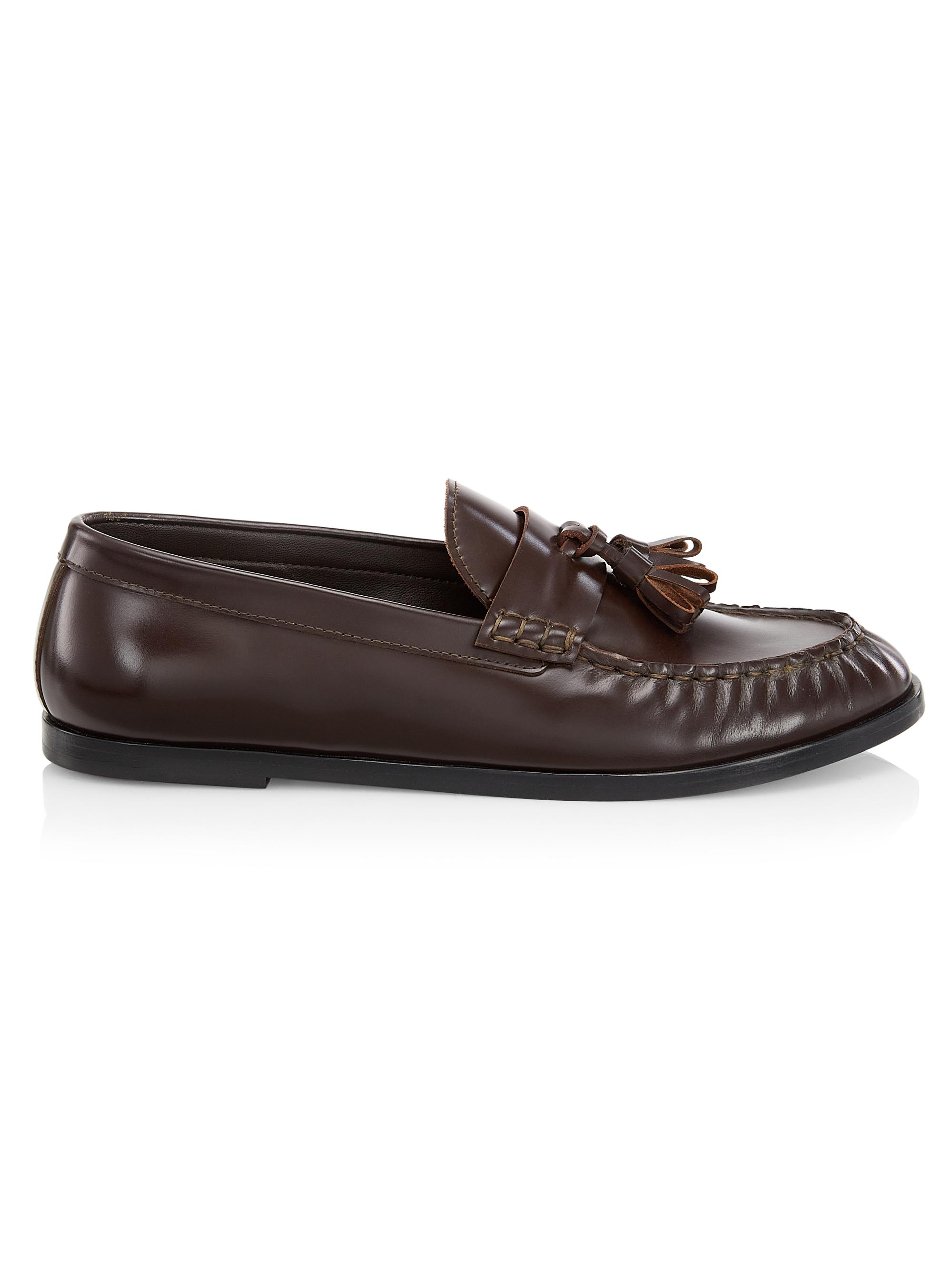 The Row Soft Leather Loafers | Saks Fifth Avenue