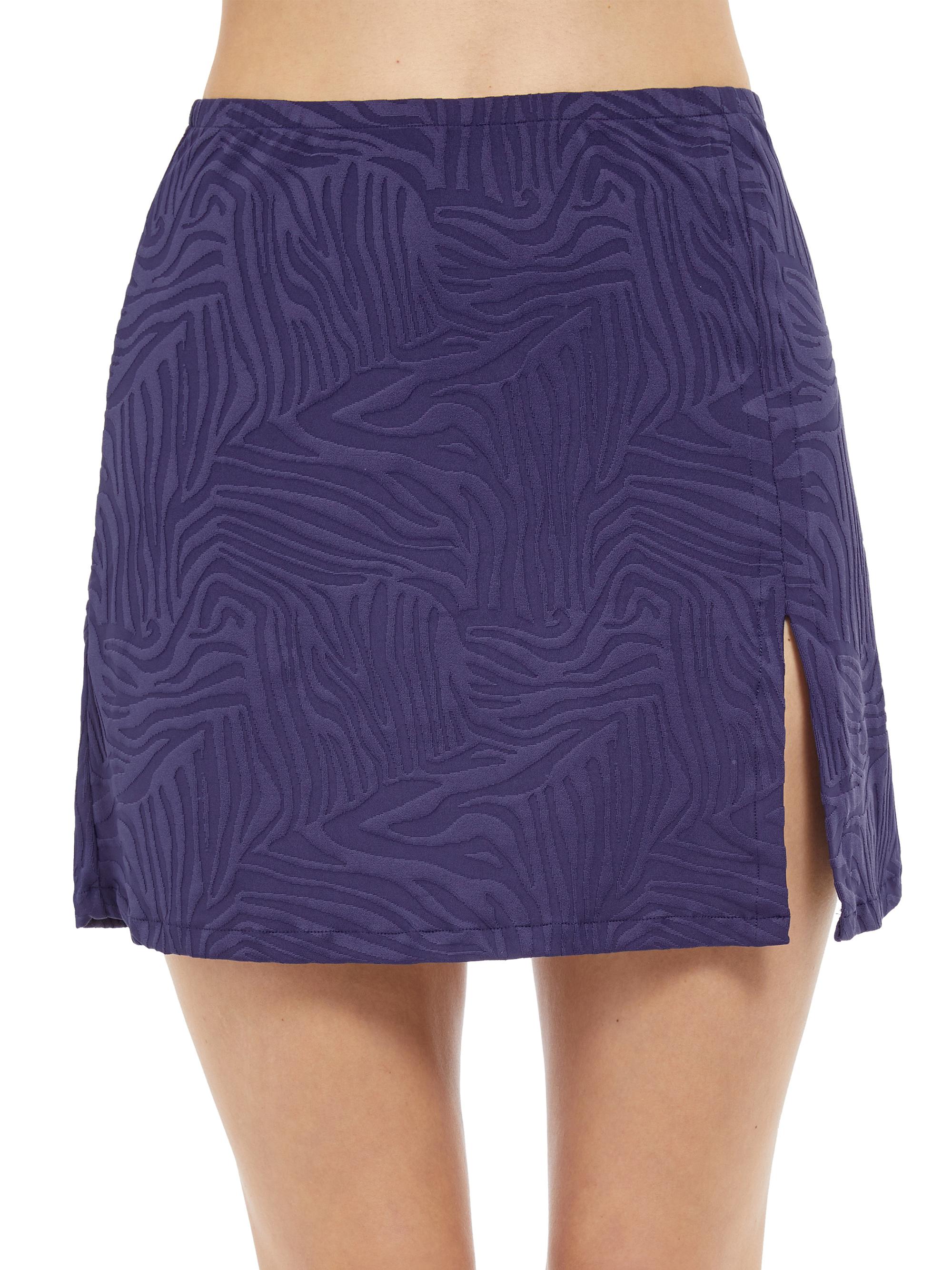 Gottex Swimwear Women's Zebra Knit Miniskirt - Marine