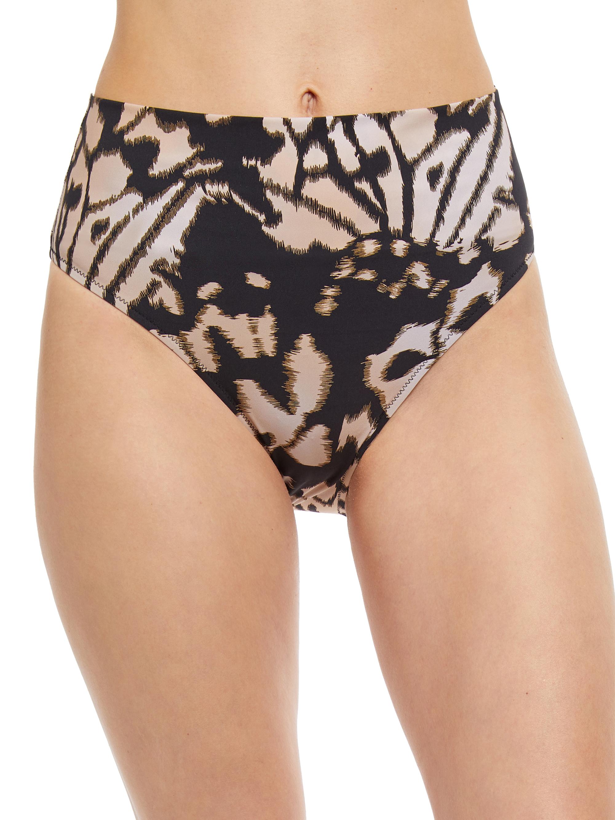 Gottex Swimwear Women's Miss Butterfly High-Waisted Bikini Bottom - Multi Brown