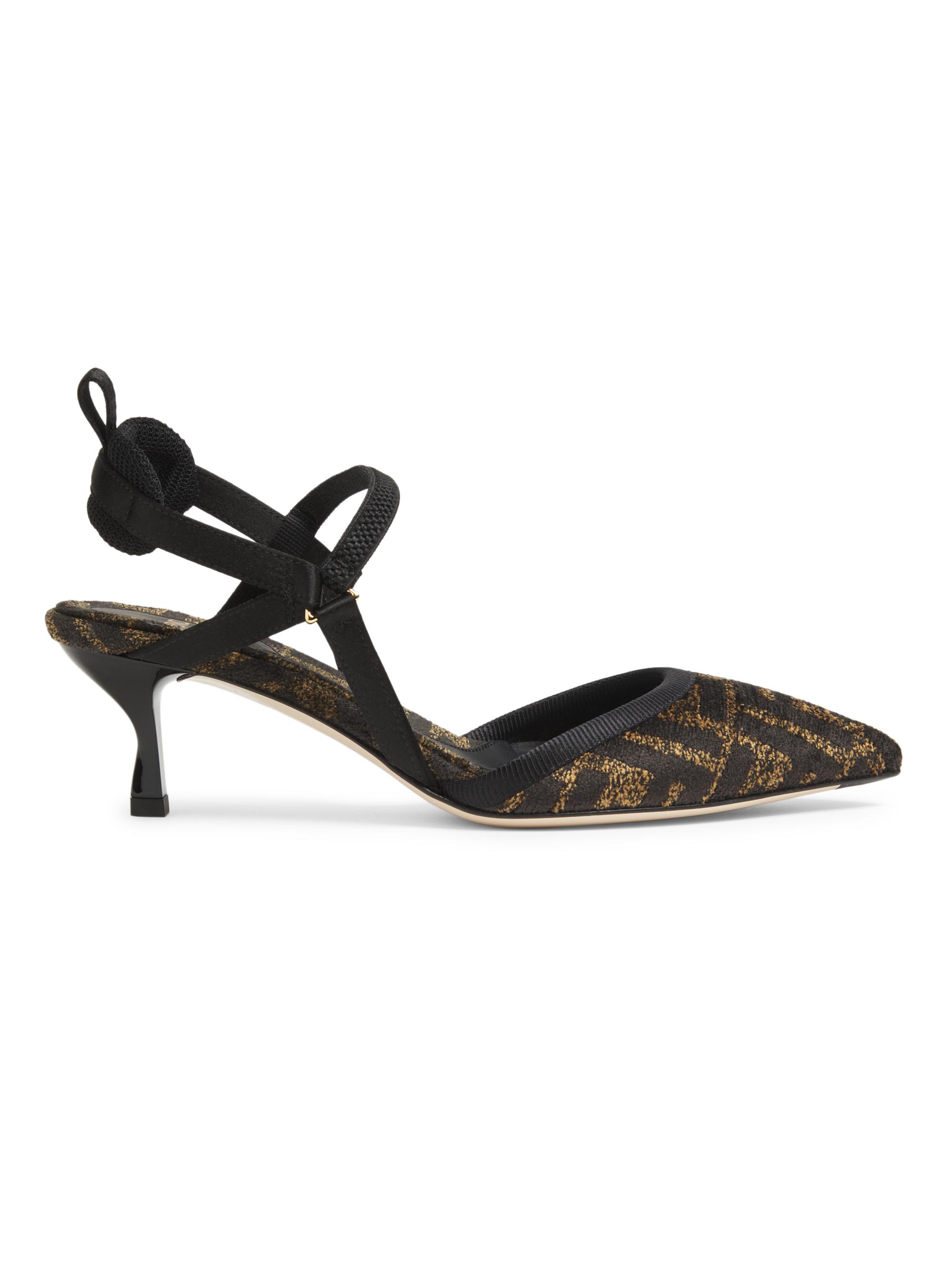 Fendi Women's Colbi 55MM Logo Slingback Pumps - Nero