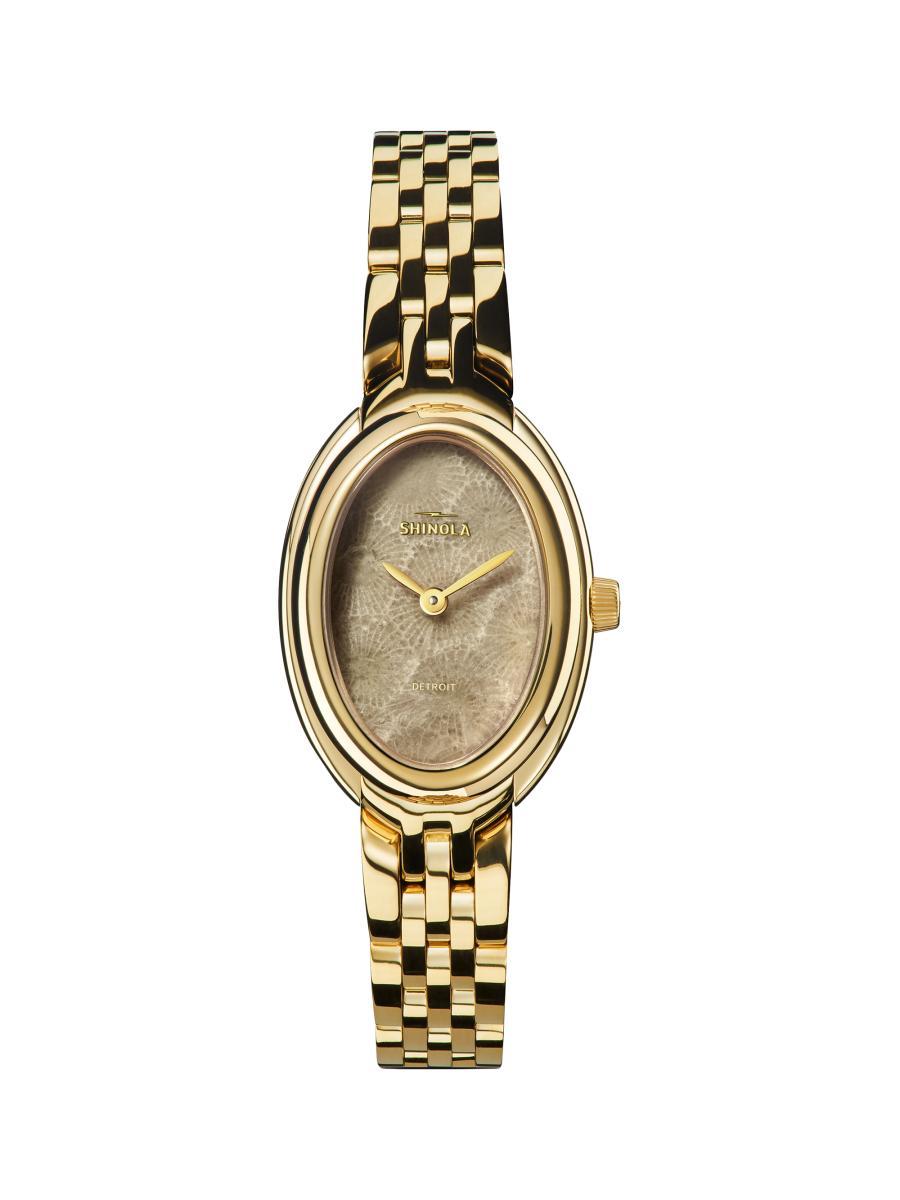 Shinola Book Petoskey & Gold Bracelet Watch/25MM | Saks  display picture 1