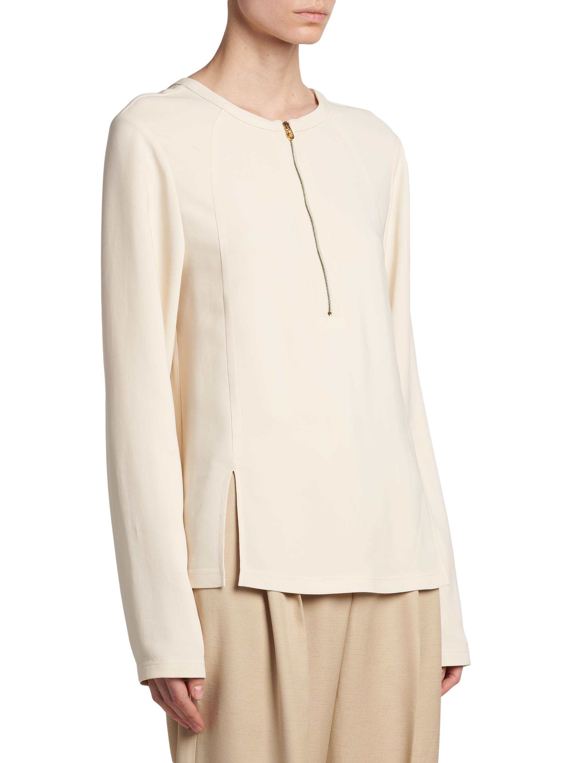 Stella McCartney Iconic Half-Zip Long-Sleeve Top | Saks Fifth Avenue