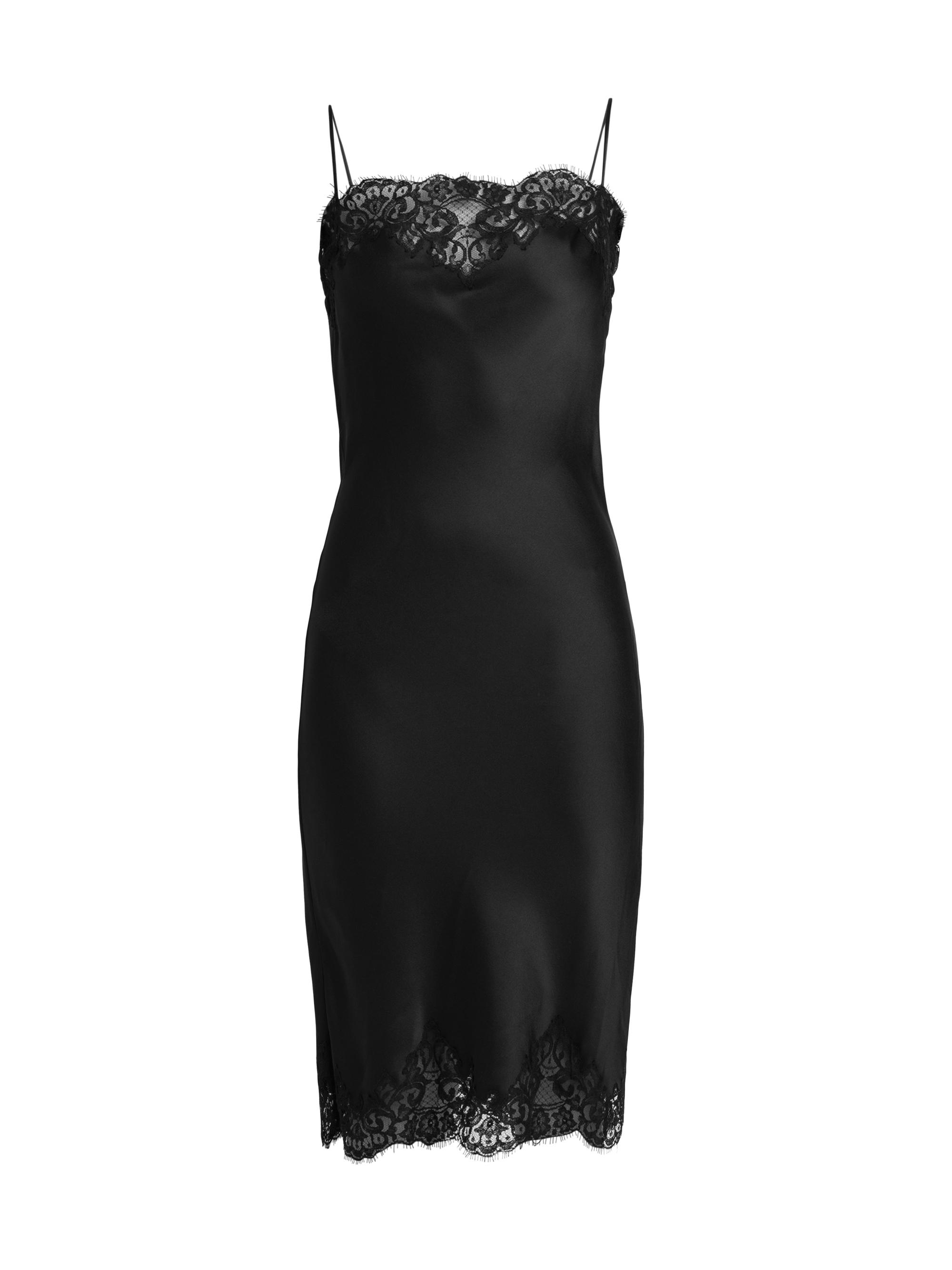 Stella McCartney Women's Iconic Lace Slipdress - Black
