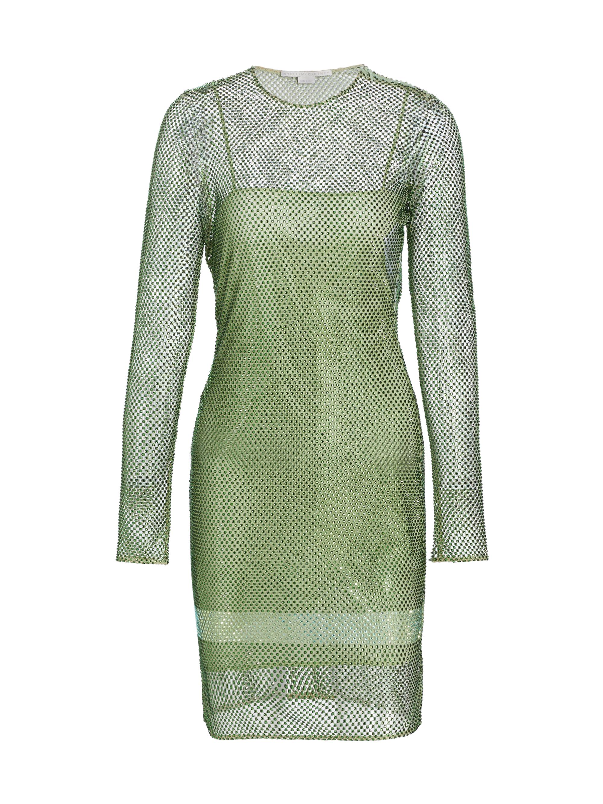 Stella McCartney Women's Netted Hot-Fixed Minidress - Fern