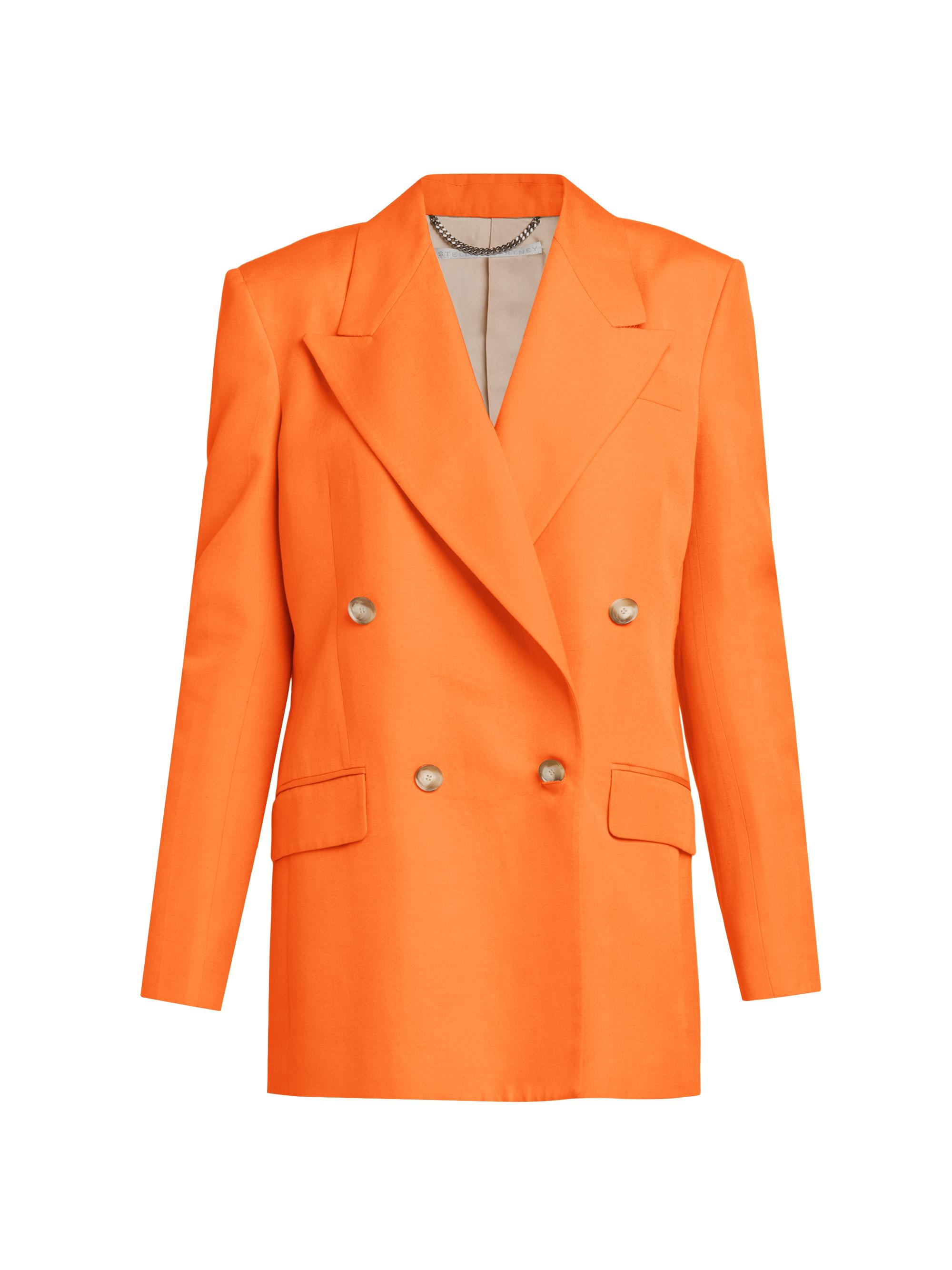 Stella McCartney Women's Double Breasted Jacket - Bright Orange