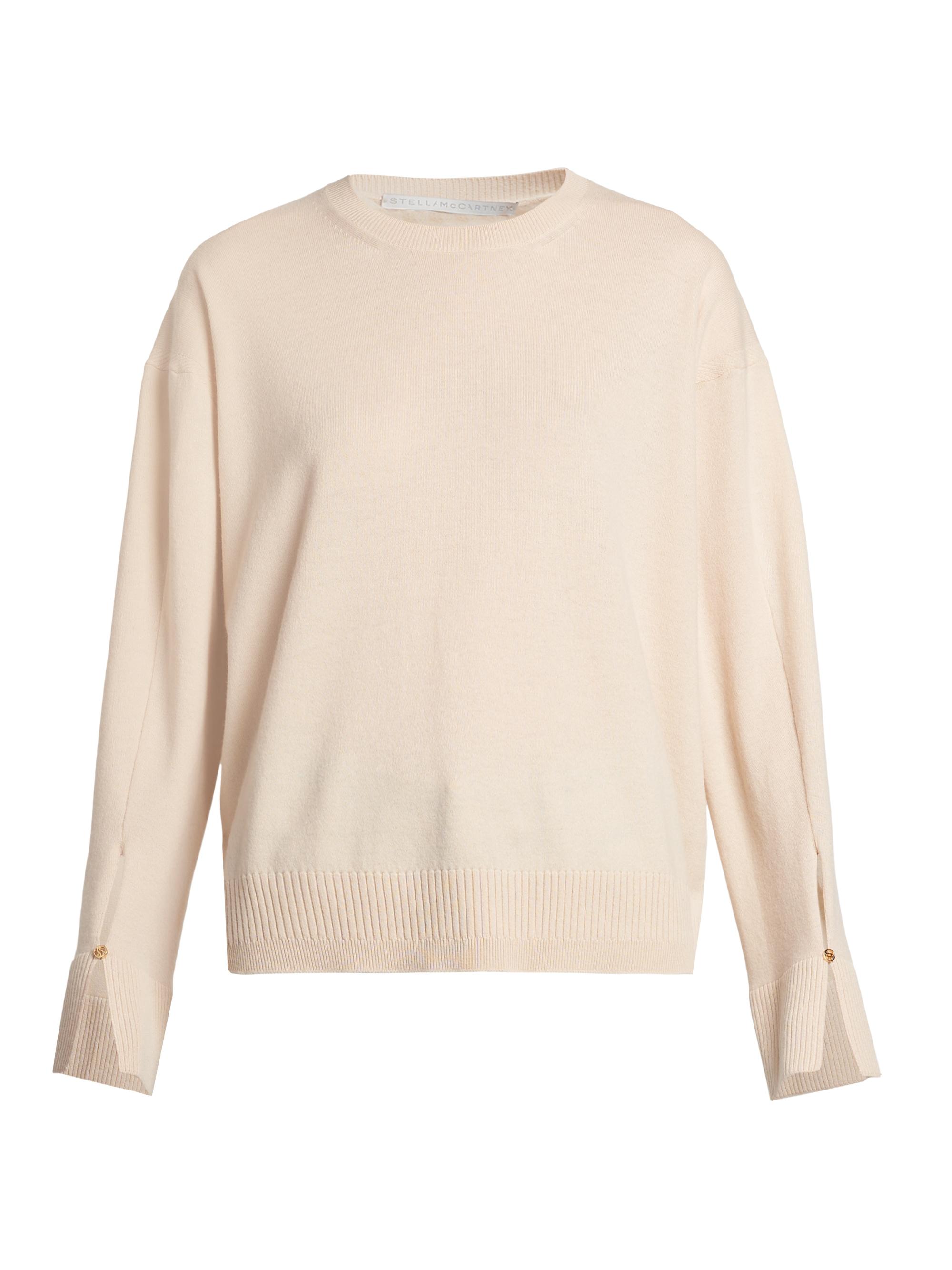 Stella McCartney Women's Iconic Knit Long-Sleeve Sweater - Magnolia