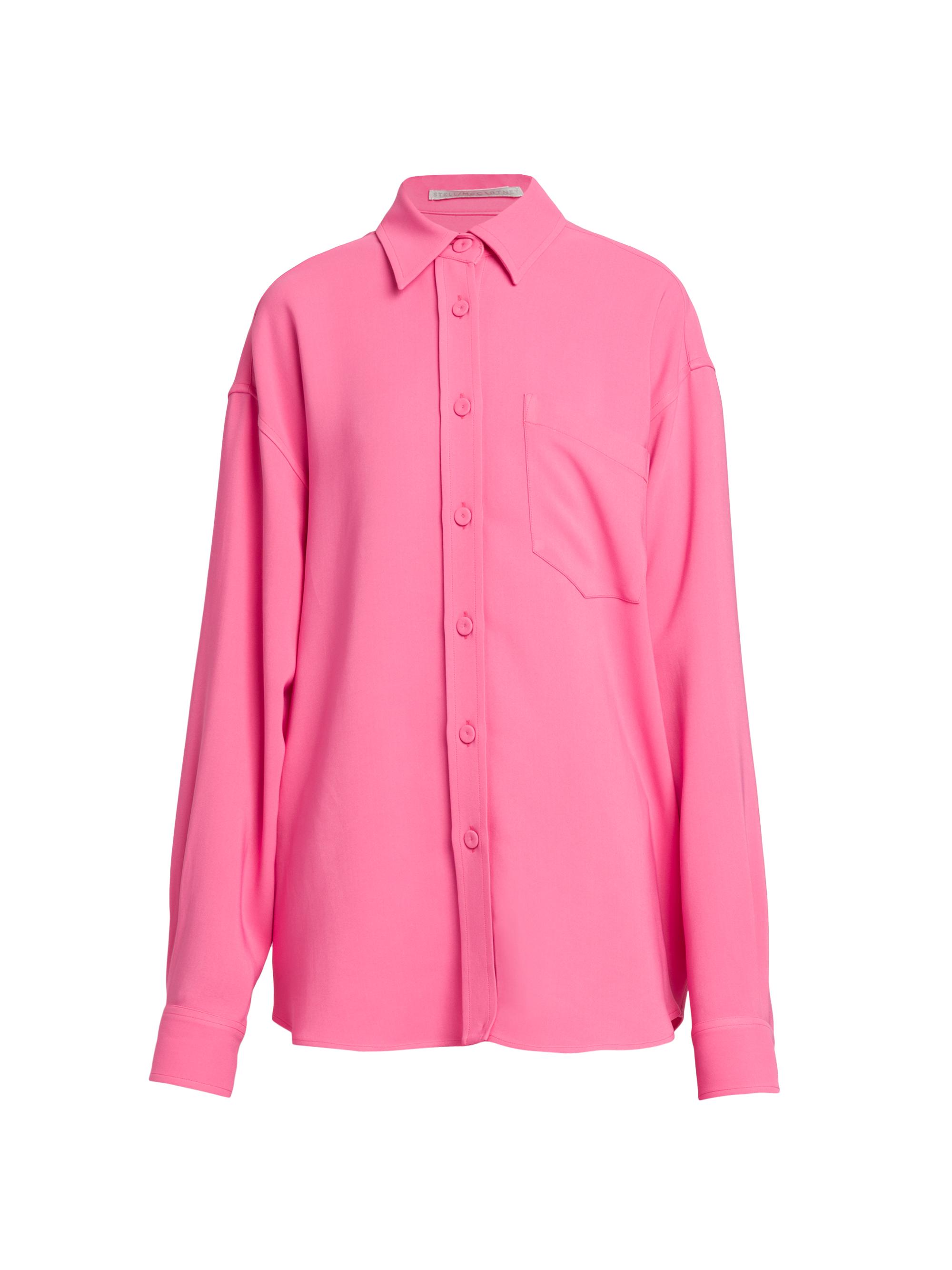 Stella McCartney Women's Knit Oversized Shirt - Bright Pink