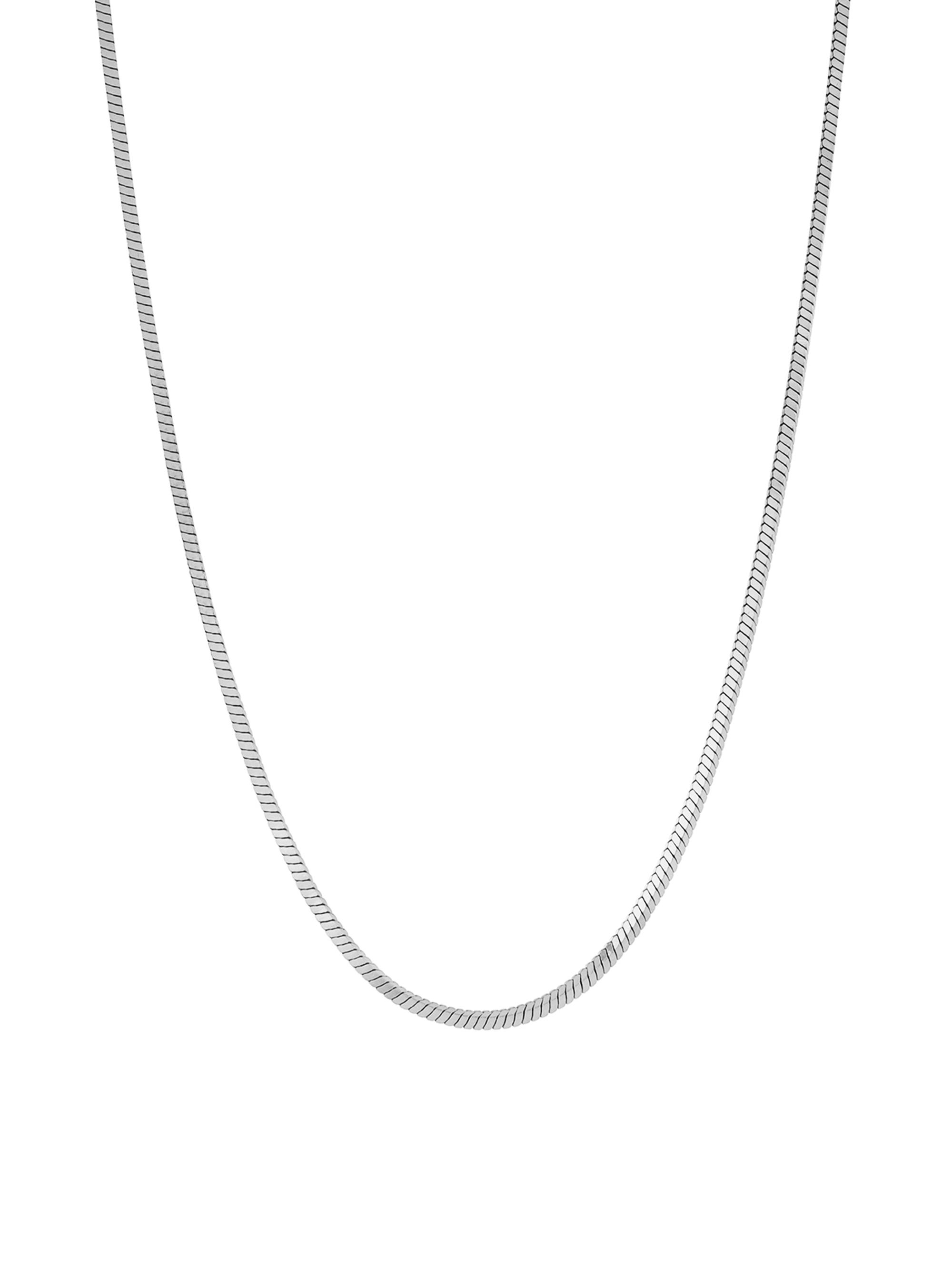 Vincero Women's Snake Chain Necklace - Silver