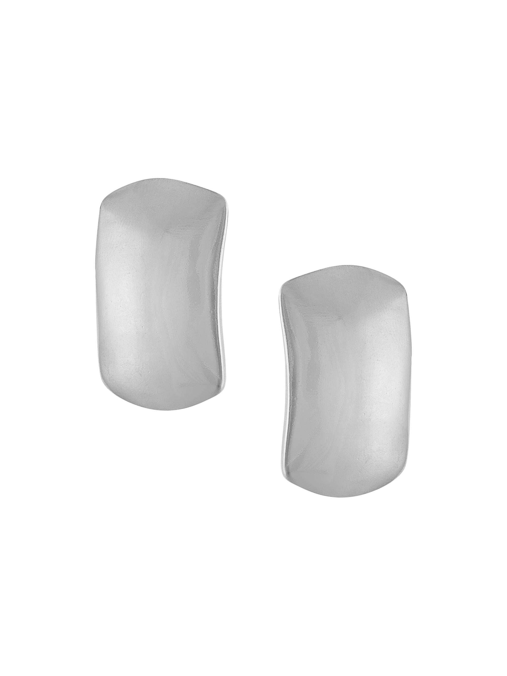 Alexa Leigh Women's Della Sterling Silver Rectangular Earrings - Sterling Silver