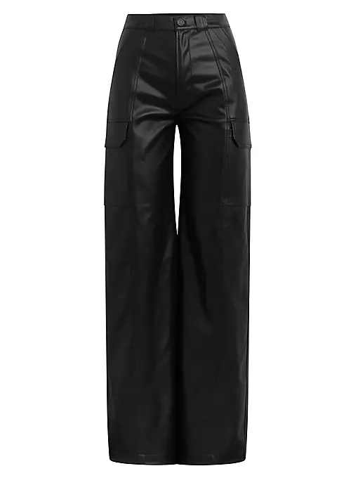 Hudson Jeans - Faux Leather Cargo Pants