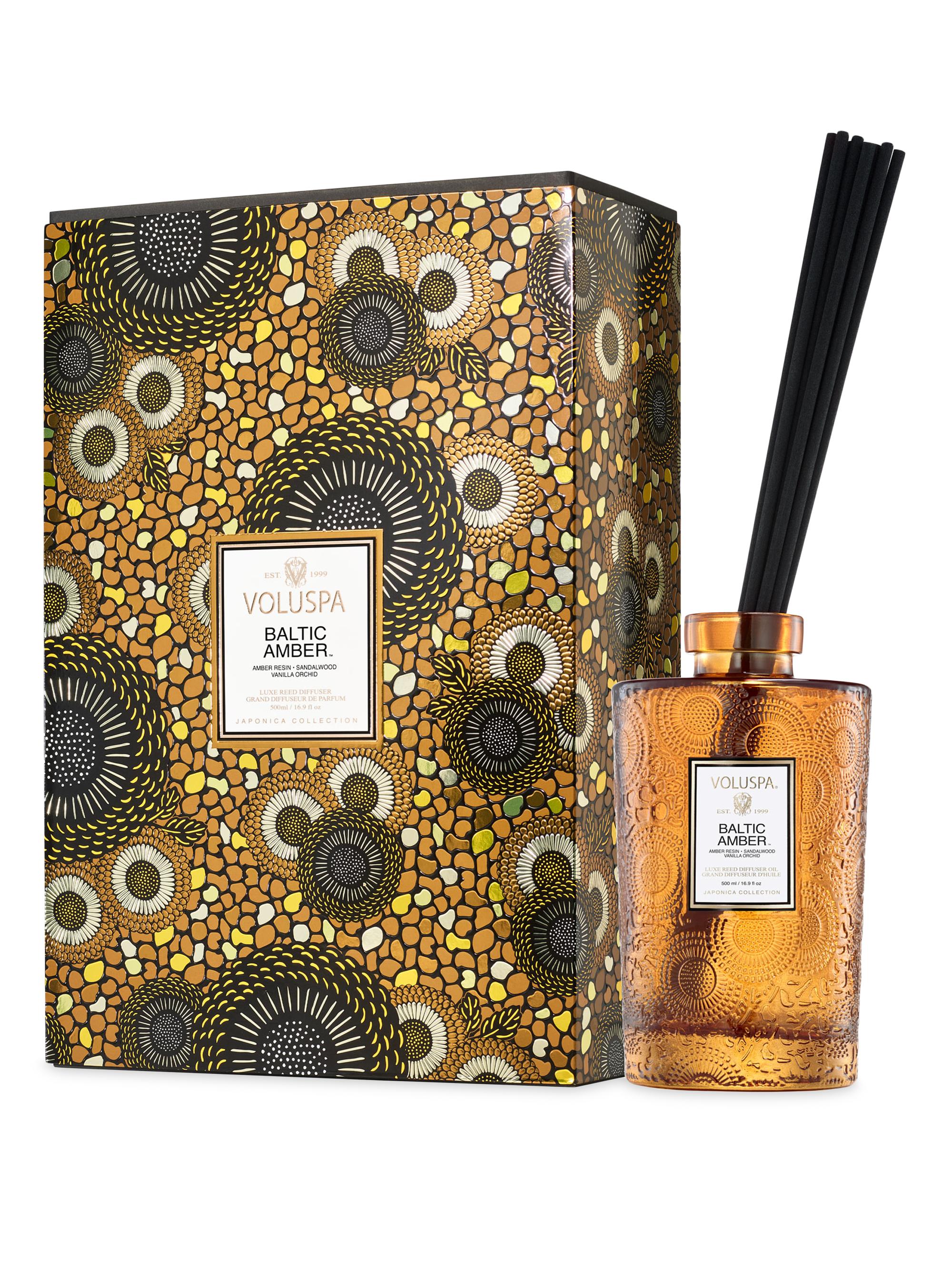 Voluspa Japonica Baltic Amber Diffuser Set