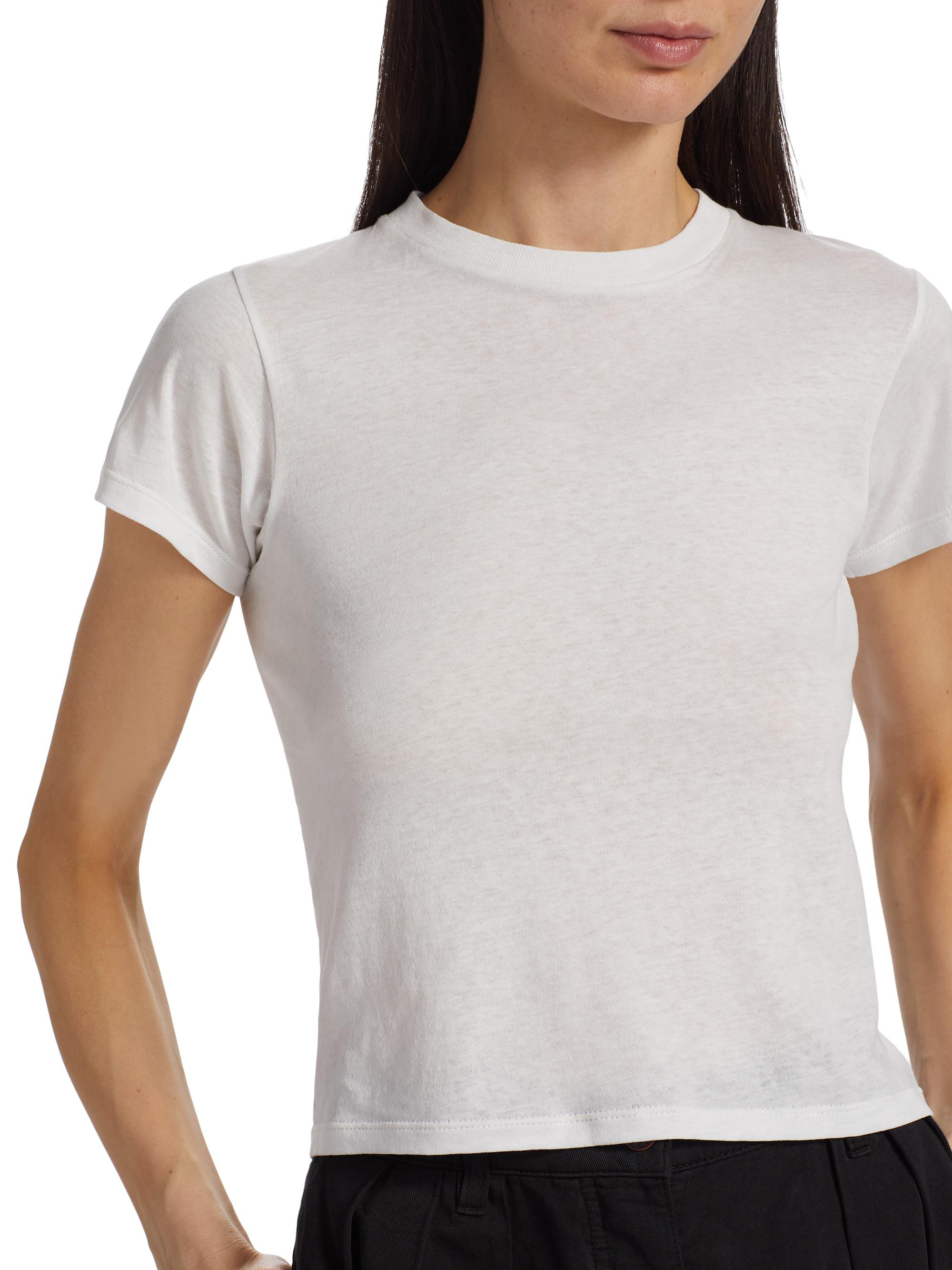 The Row Tommy Cotton Crop T-Shirt | Saks Fifth Avenue