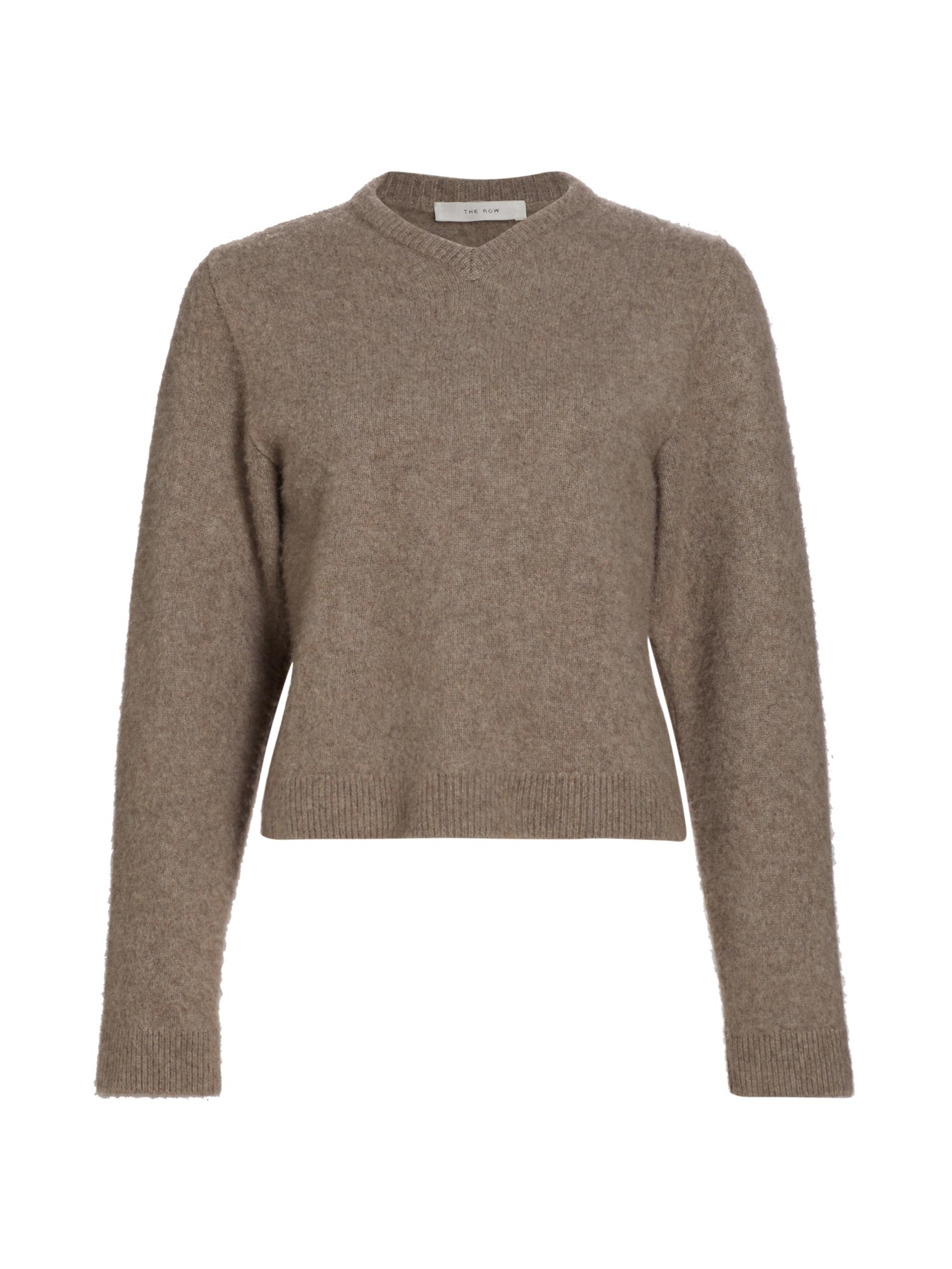 The Row Enrica Cashmere V-Neck Sweater | Saks Fifth Avenue