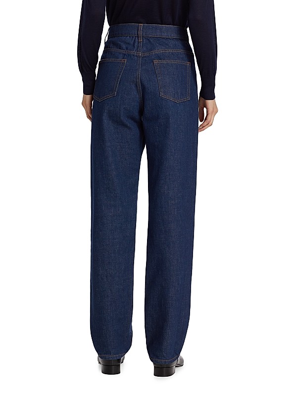 Shop The Row Borjis High-Rise Tapered Jeans | Saks Fifth Avenue Shop The Row Borjis High-Rise Tapered Jeans | Saks Fifth Avenue