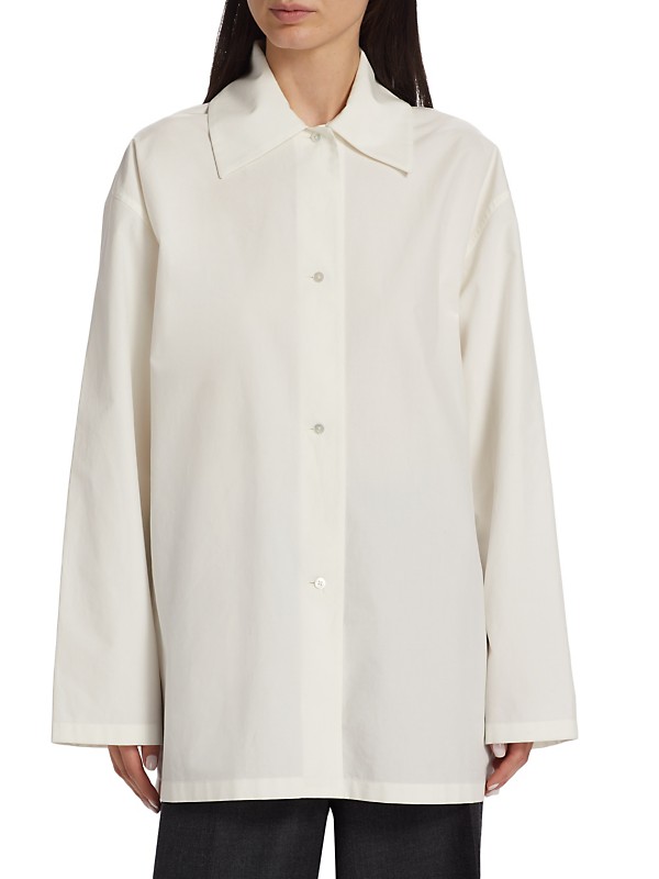 Shop The Row Rigel Cotton Shirt | Saks Fifth Avenue Shop The Row Rigel Cotton Shirt | Saks Fifth Avenue