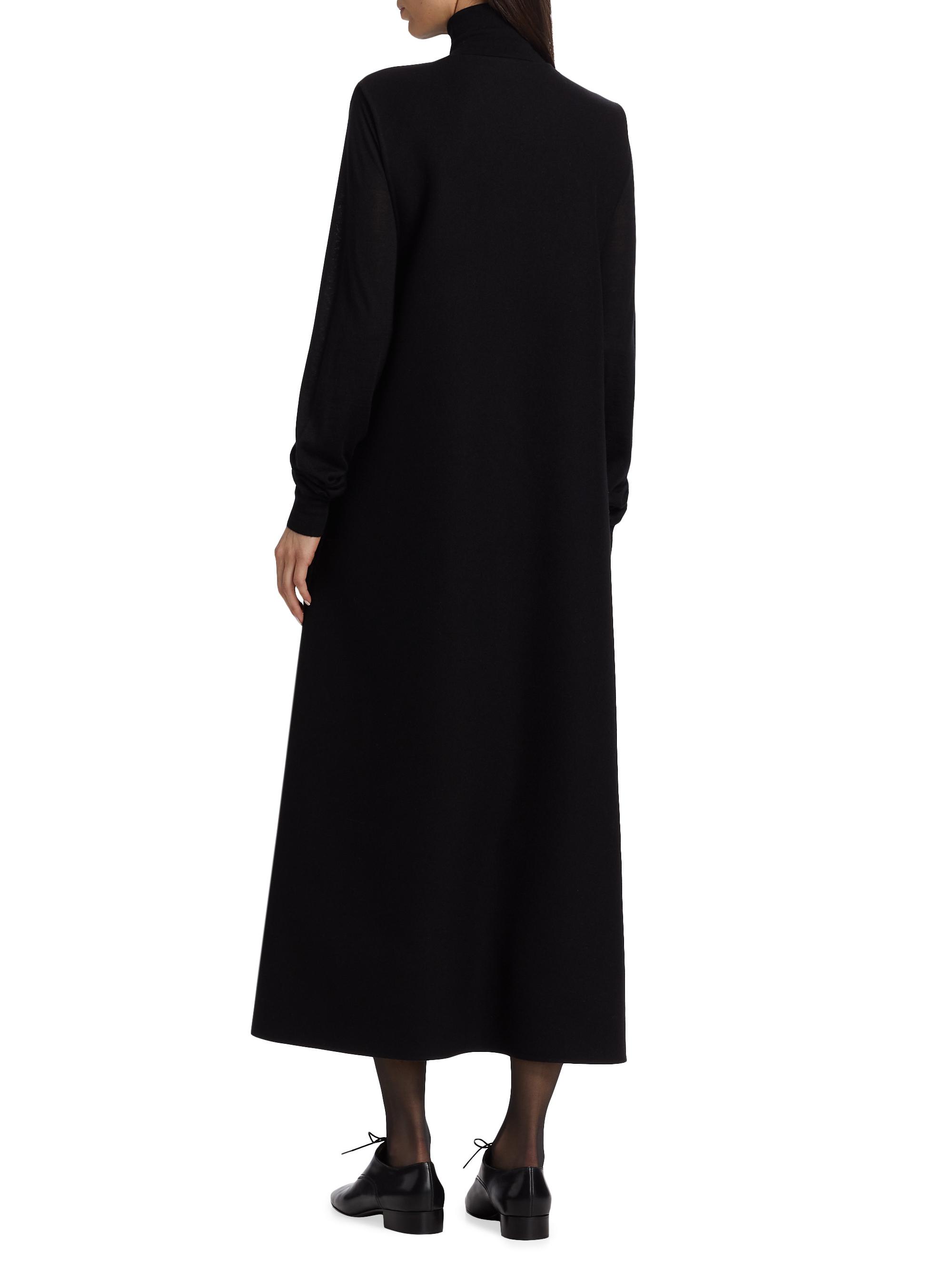 deres coat 新品　lohen blamink the row Delancy Coat Black in Silk and Cotton – The Row